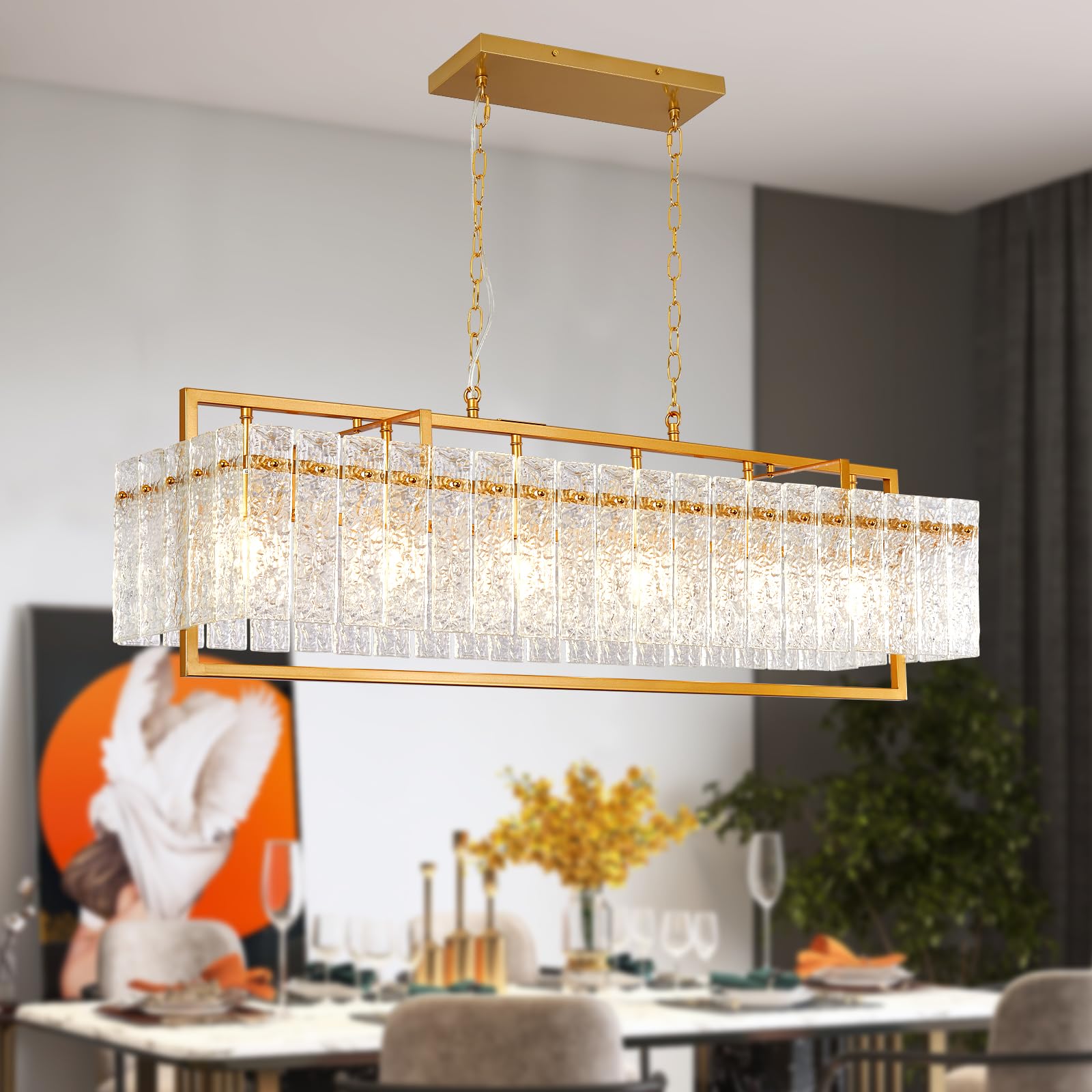 Depuley Crystal Chandeliers for Dining Room