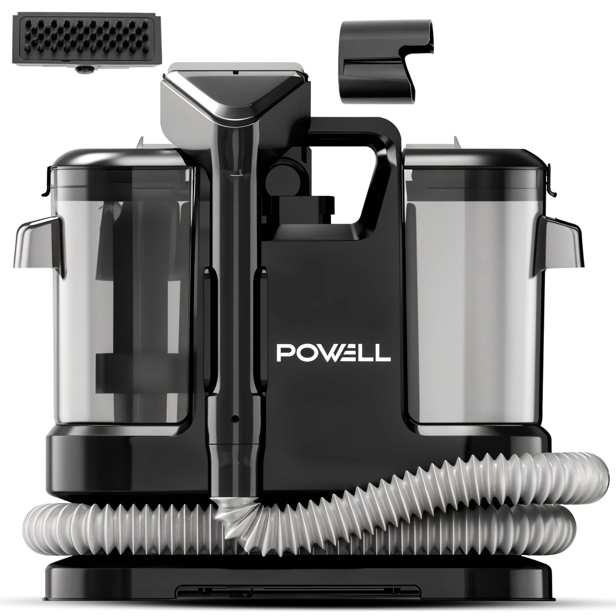 Powell Lavatappeti 450W con Aspirazione 13000PA, Nero