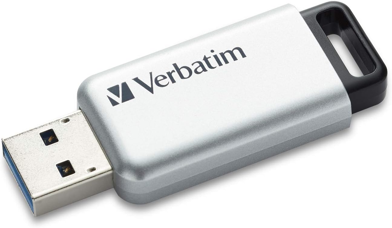 Verbatim 98666 SecureDataPro Penna Flash USB 3 da 64GB, Argento - immagine 1