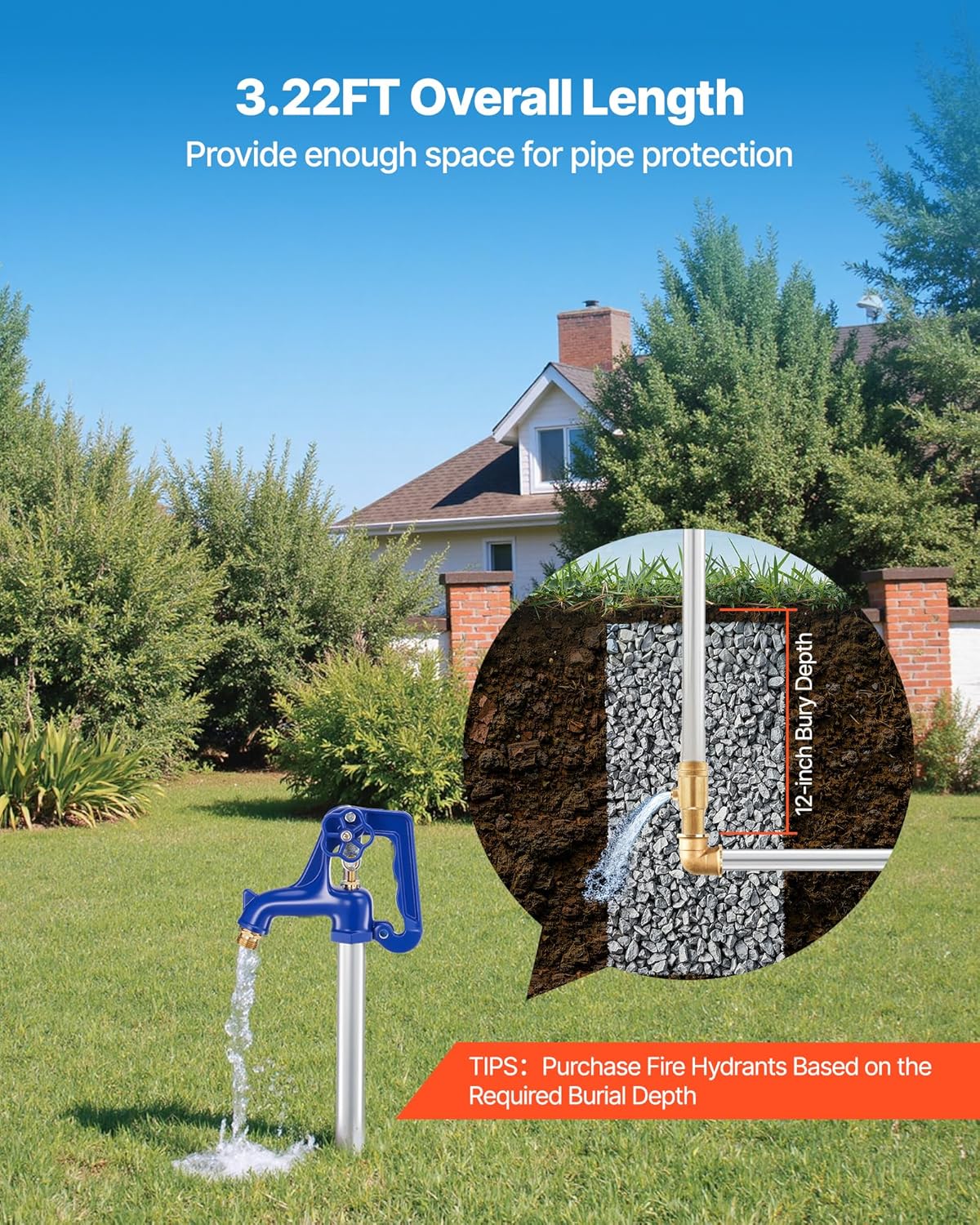 Vevor Idrante da Giardino Antigelo 980mm - immagine 6