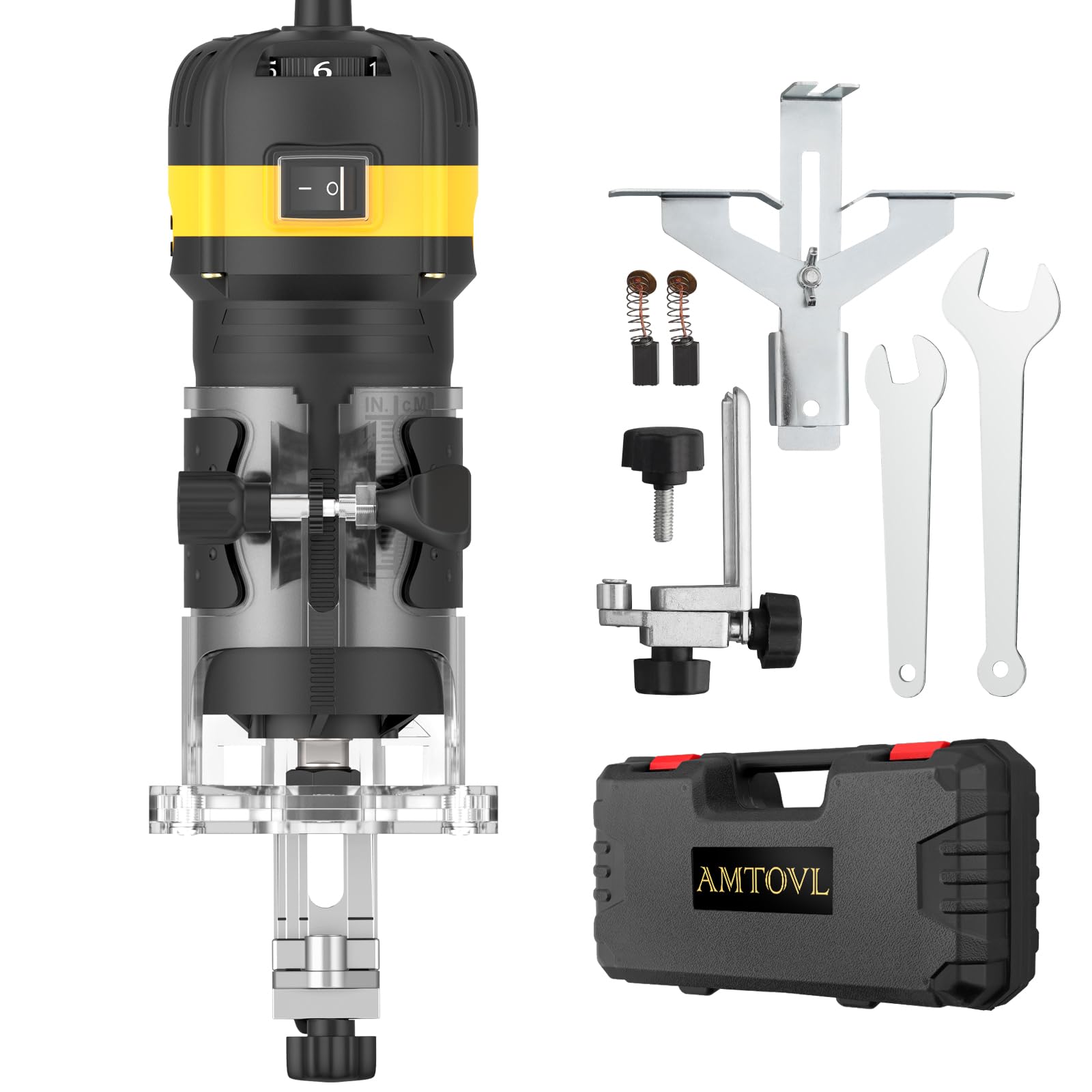 Amtovl Router Elettrico per Legno 800W 28000R/MIN