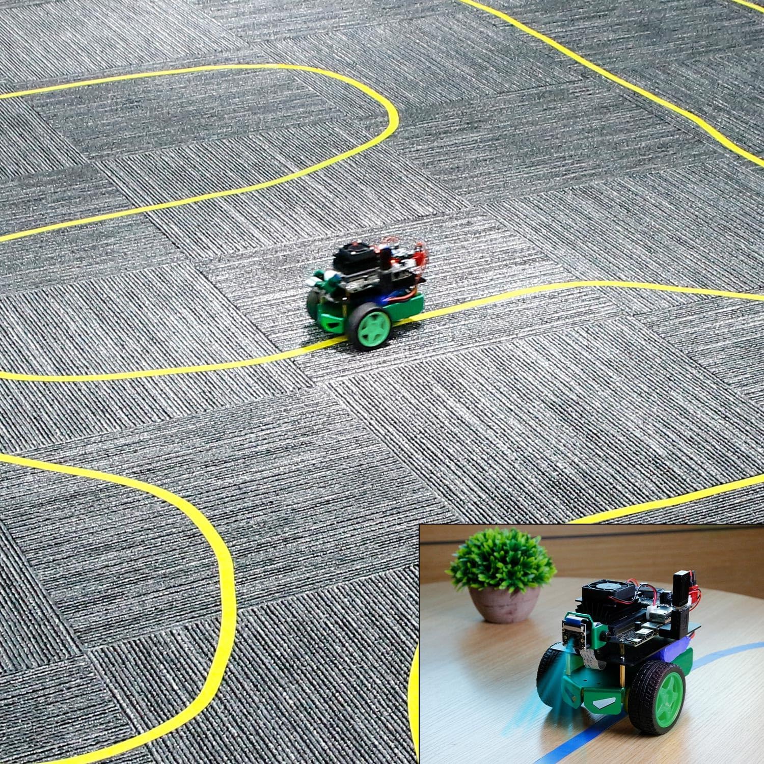 Yahboom Jetson Nano 4GB SUB Robot Kits Jetbot Mini Car AI programmabile Python Robot Kit ROS Starter per Università (Without Nano) - immagine 5