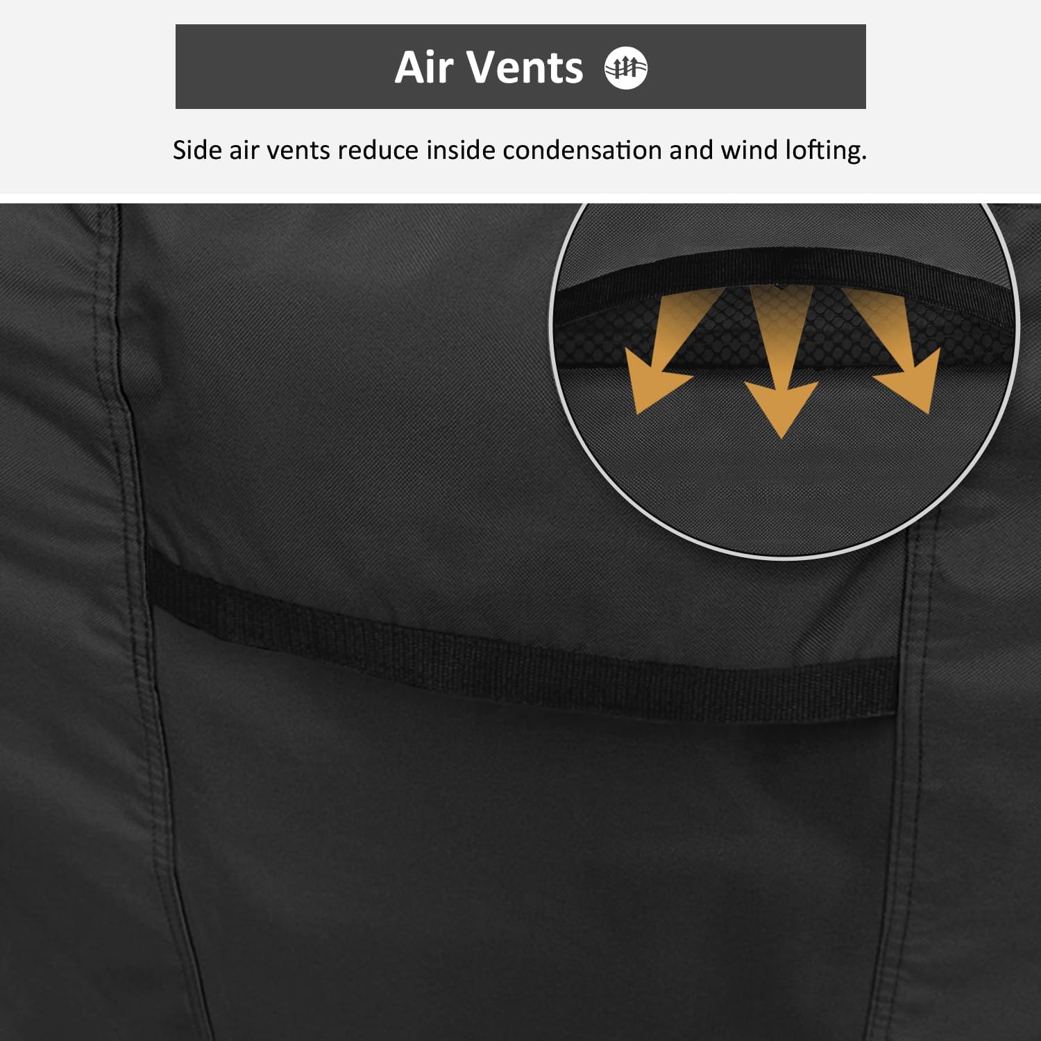 Dokon Copertura per Mobili da Giardino 420D, Nero - immagine 5