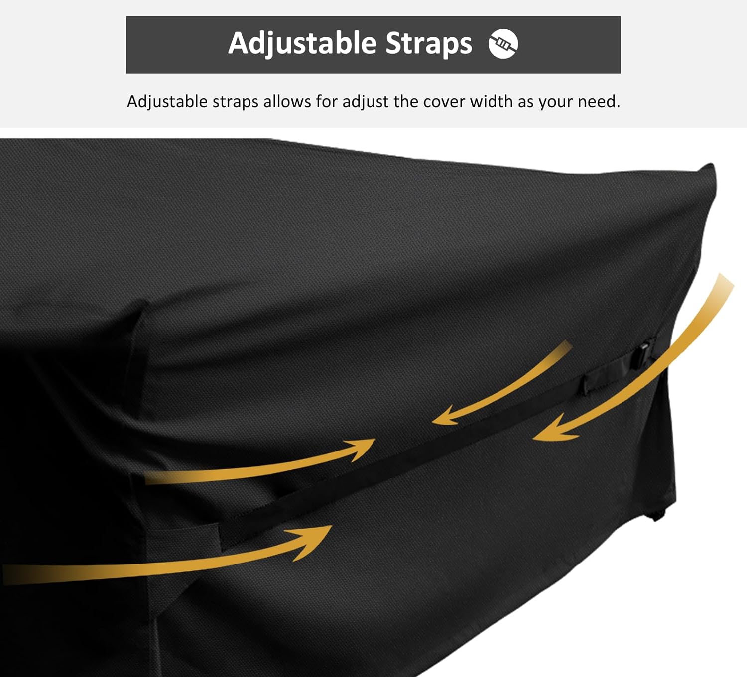 Dokon Copertura per Mobili da Giardino 420D, Nero - immagine 6