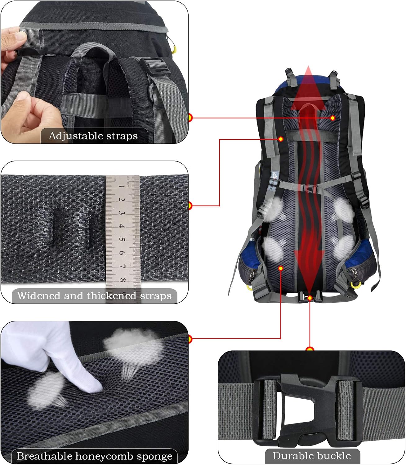 Doshwin Zaino da Escursionismo 70L Grande - immagine 5