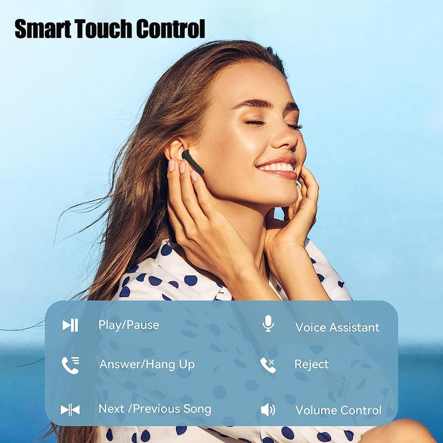 Auricolari Bluetooth 5.0 HiFi Stereo In-Ear - immagine 4