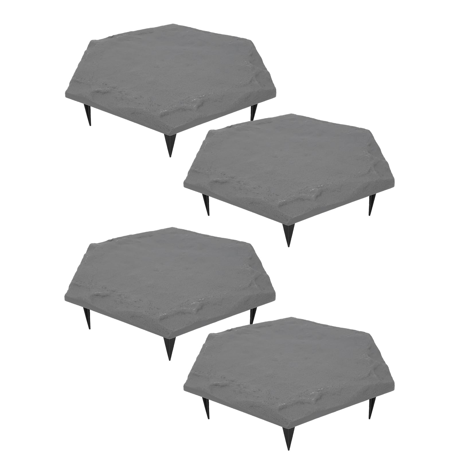 Pietre Miliari Esagonali 17 Pollici per Esterni, Grigio