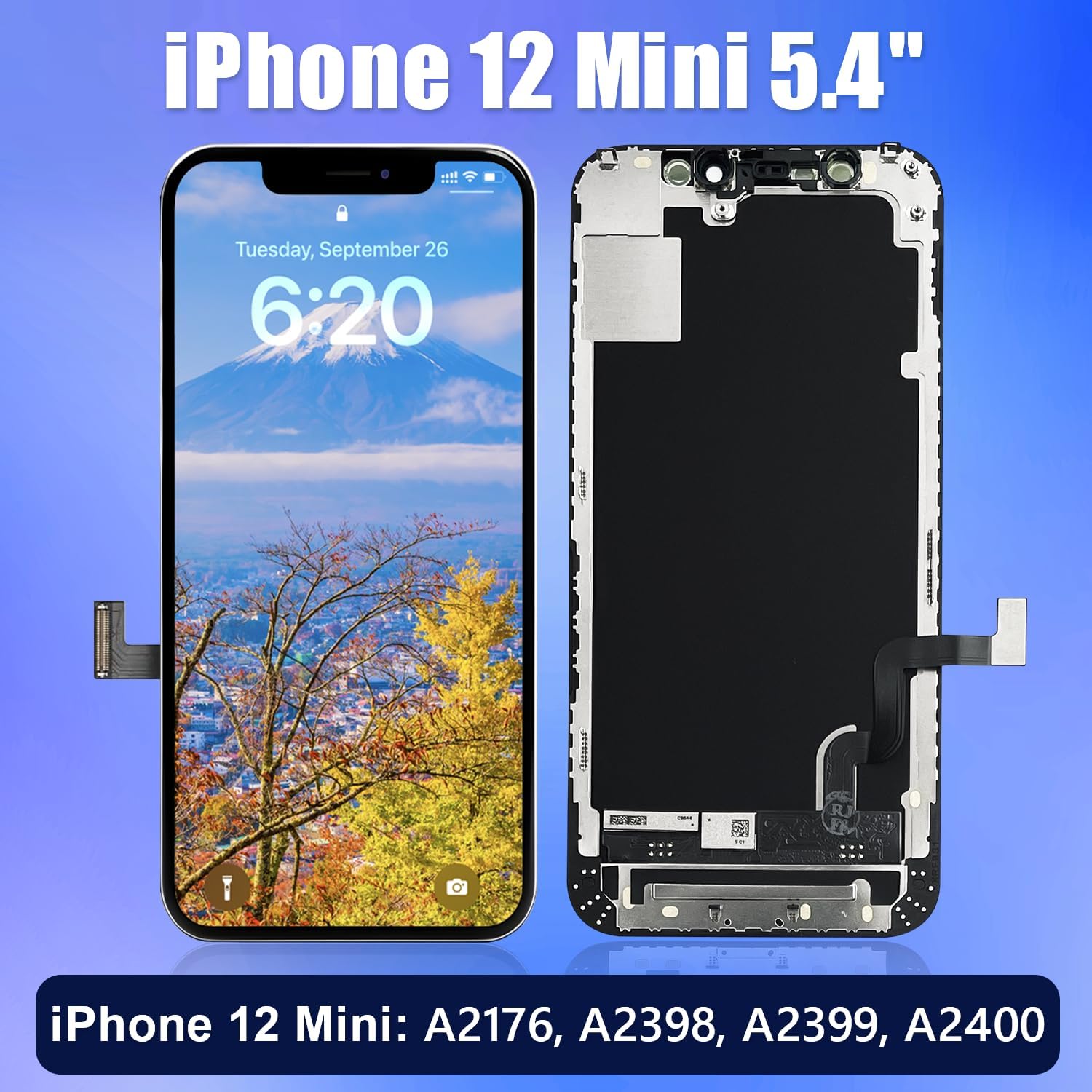 Brinonac Display per iPhone 12 Mini - Schermo LCD Full HD - immagine 2