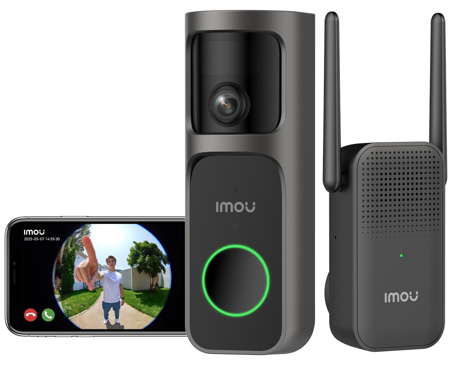 Imou 4MP Panoramic Doorbell DB3 KIT - Campanello Video 2K+