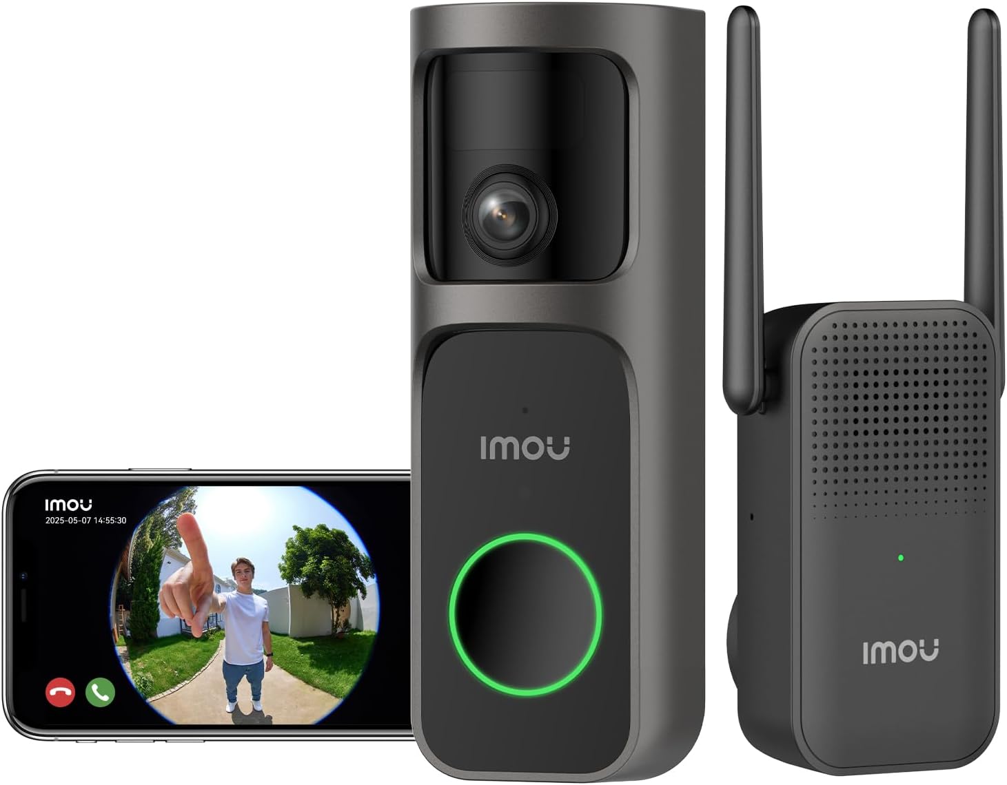 Imou 4MP Panoramic Doorbell DB3 KIT - Campanello Video 2K+ - immagine 1
