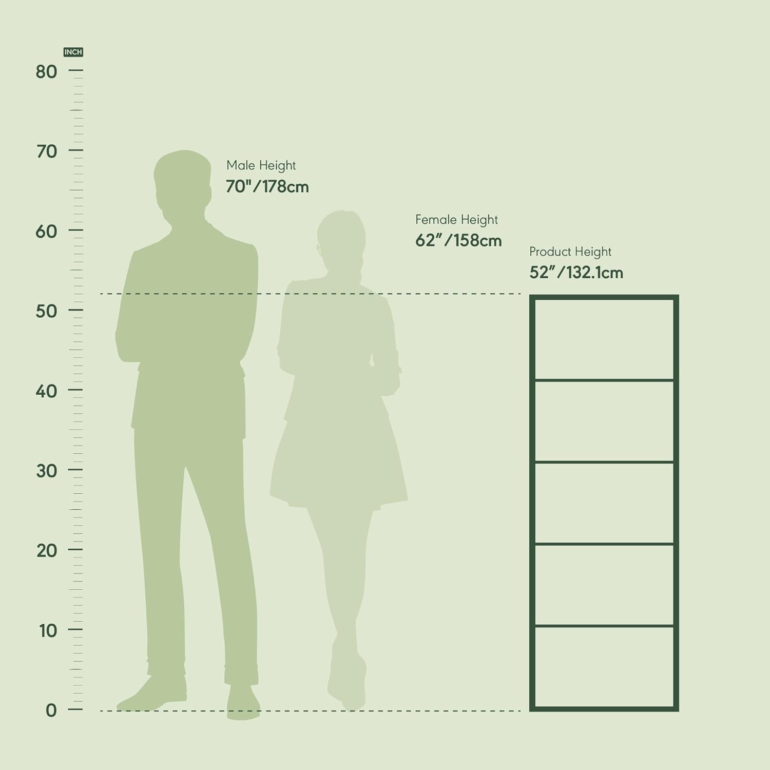 Furinno Luder Libreria a Ripiani Aperti 5 Livelli, Bianca - immagine 3