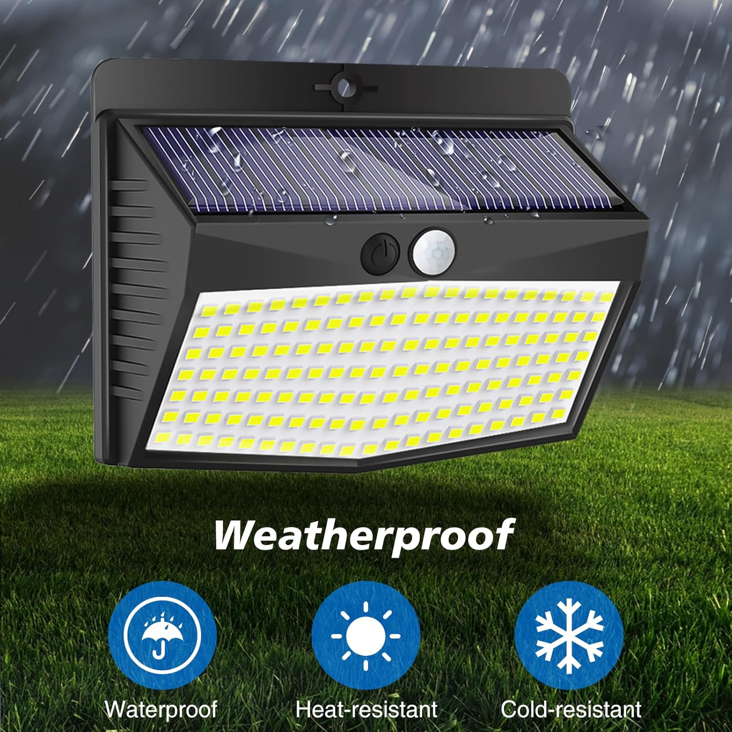 Luce Solare LED Esterno 10 Pezzi 138LED Bianco Caldo - immagine 5