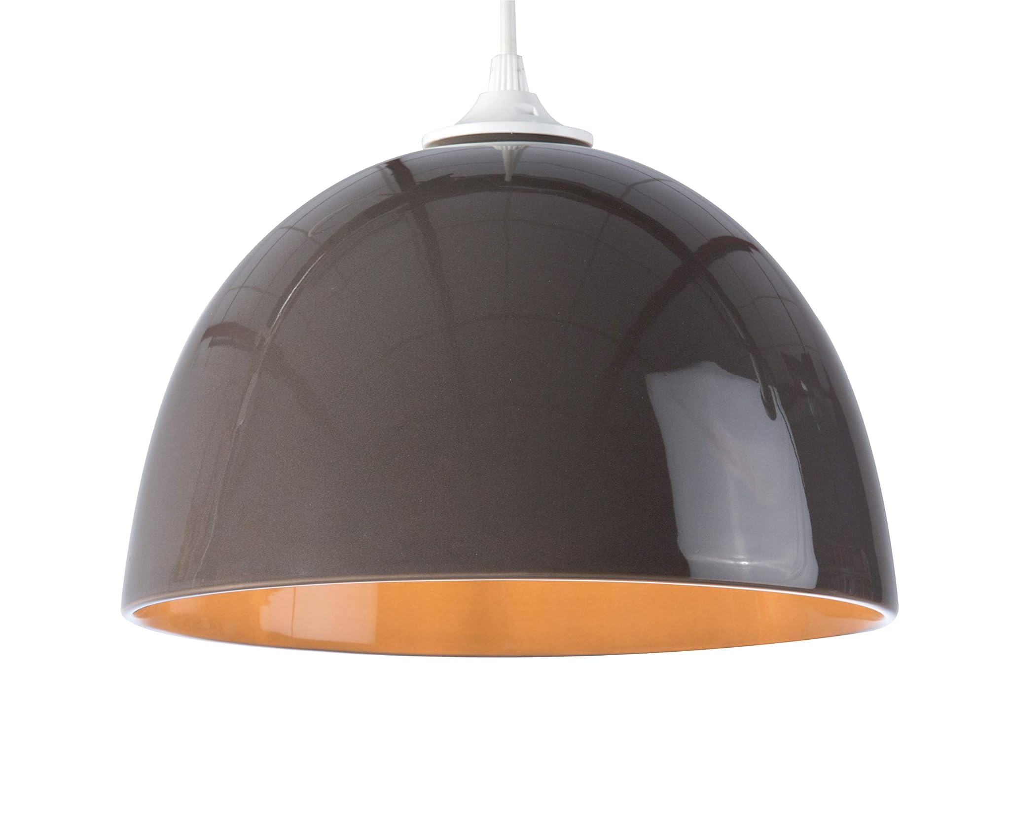 LUSSIOL Sospensione 60 W, Grigio, ø25 x H16 cm