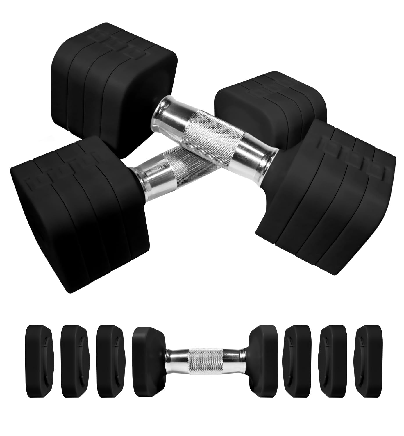 Set Manubri Regolabili 10 kg 4 in 1