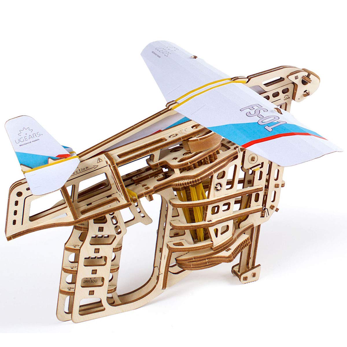 Ugears Piattaforma di Lancio Aereo - Kit Modello 3D Legno