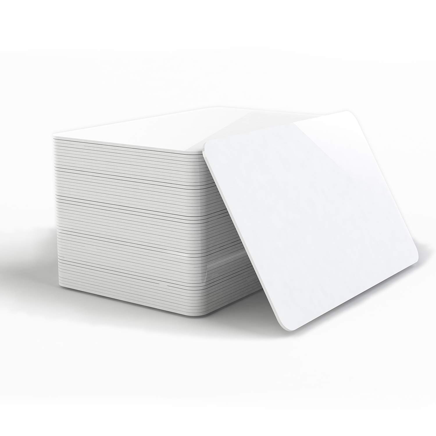 100 Pezzi Carta in PVC Card Bianco PVC Cards Scheda Formato CR80 30 Mil ...
