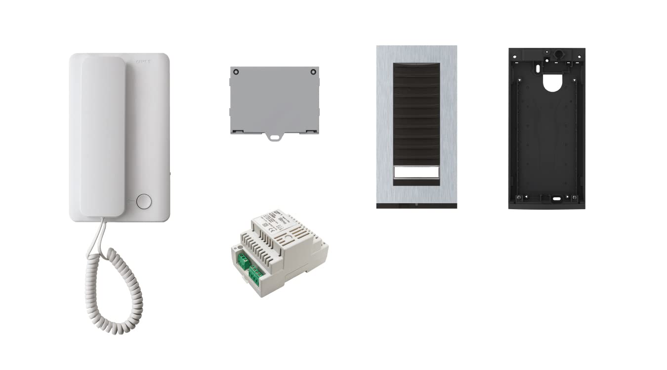 CAME AGT Kit completo di Citofono interno + Unità esterna, Unifamiliare, bianco