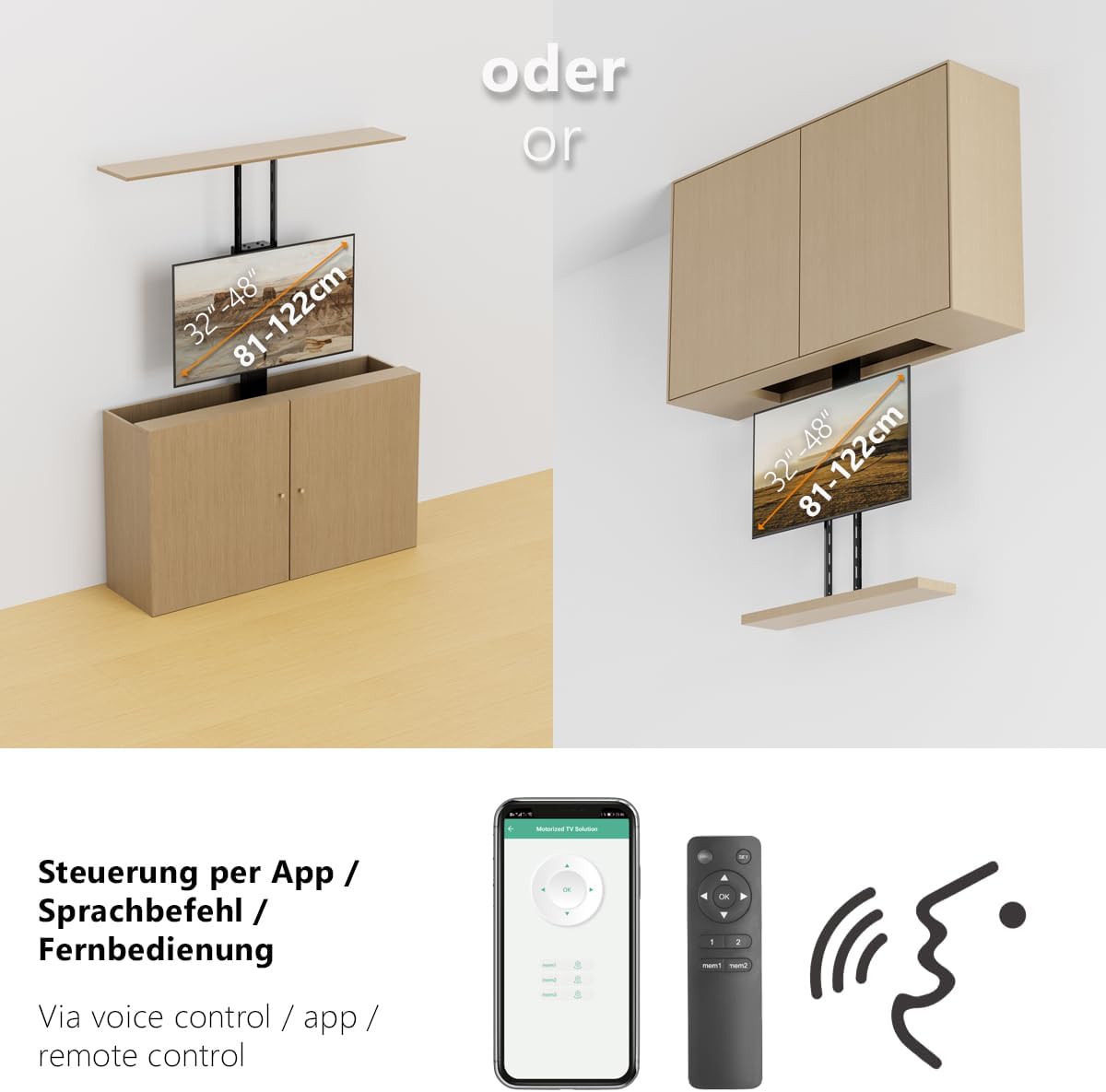 My Wall Supporto TV da Parete Elettrico Motorizzato - immagine 2