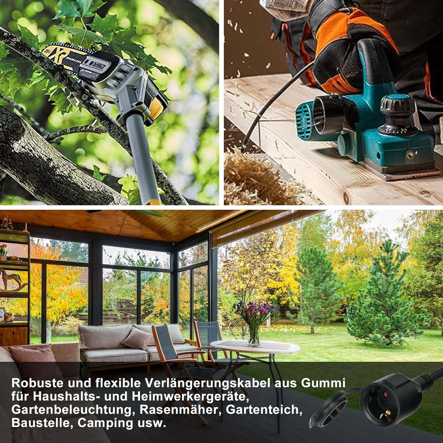 Cavo Prolunga Esterni 25m Gomma Schuko IP44 Nero - immagine 6