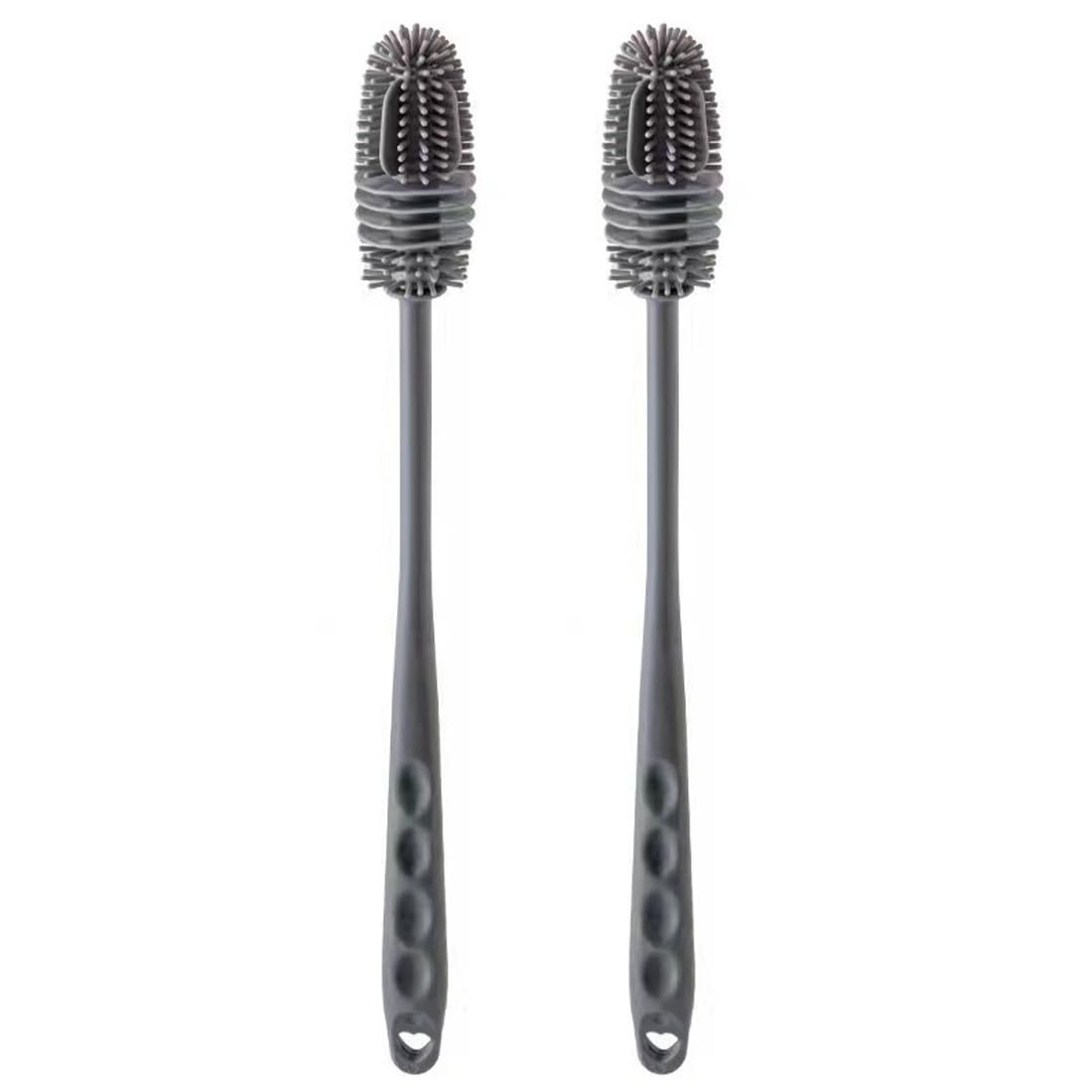 2 Pezzi Spazzole Di Pulizia Della Bottiglia, Spazzola Di Pulizia Del Silicone Bottiglia Di Pulizia per Pulire in Silicone,Spazzola Lavabottiglie,Scovolino Bottiglie per Biberon,Tazza,Bollitore