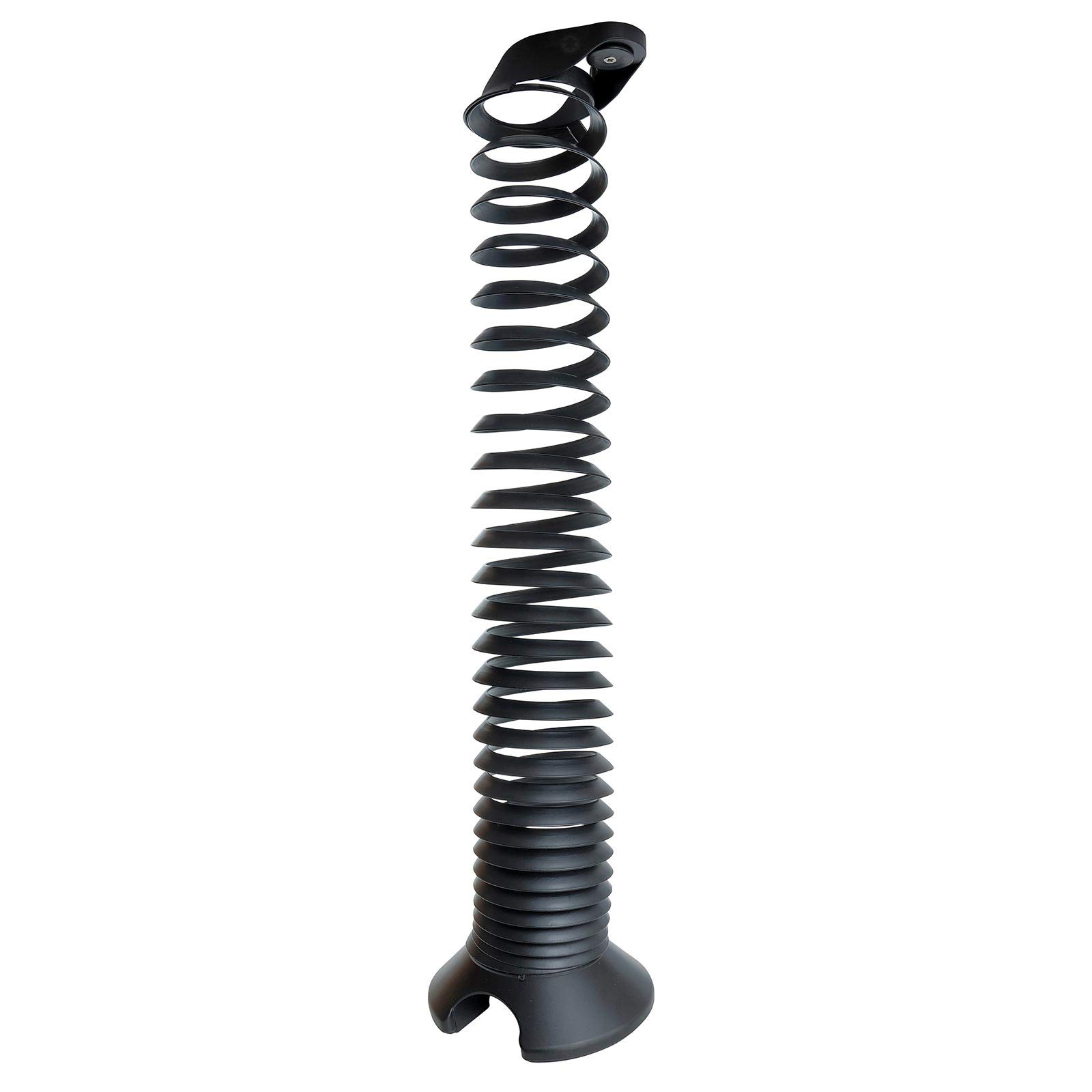 Ergo base cavo a spirale, altezza variabile fino a ca. 160 cm, Nero