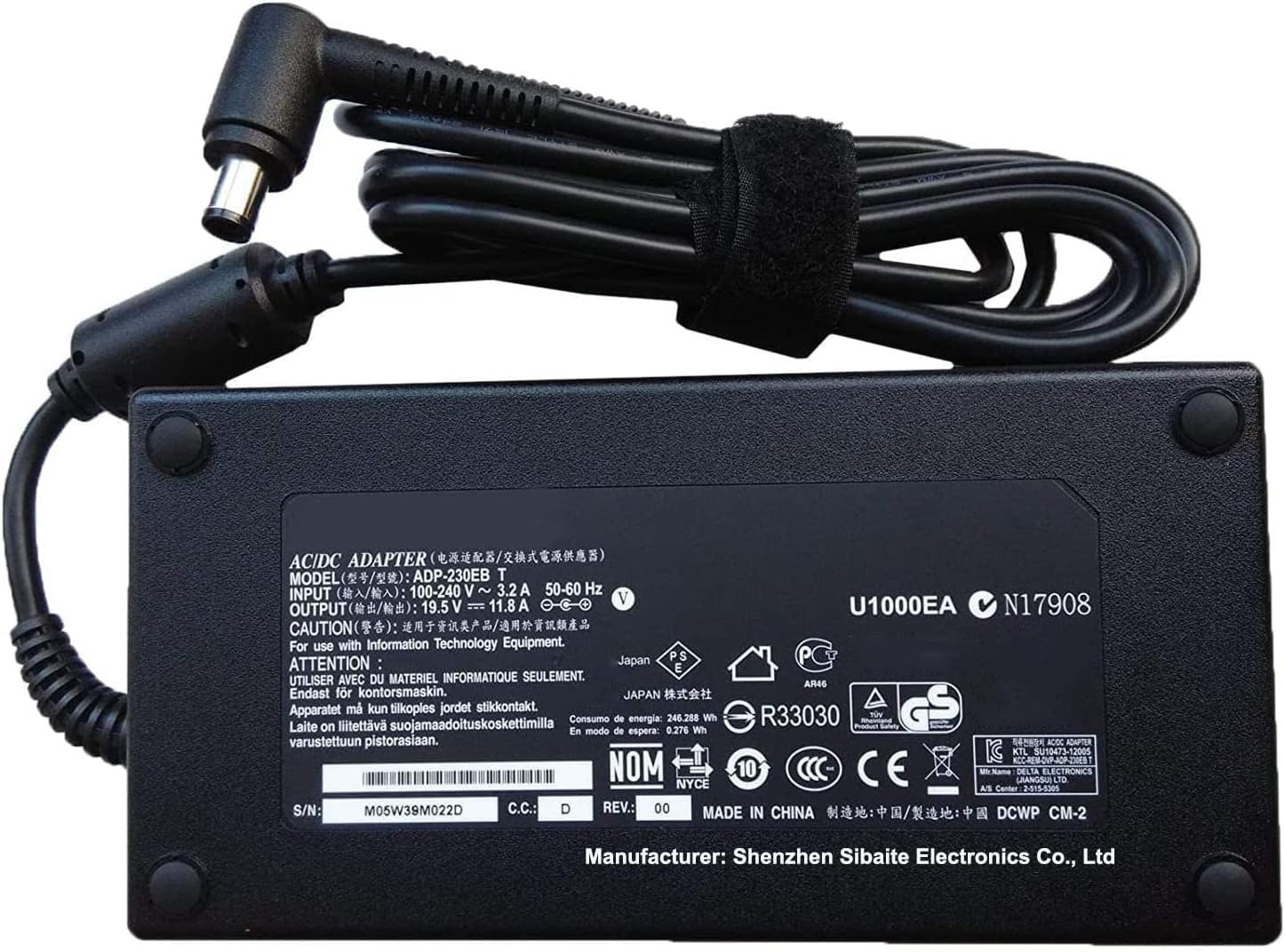 Caricabatterie Laptop 230W ADP-230EB T per Asus