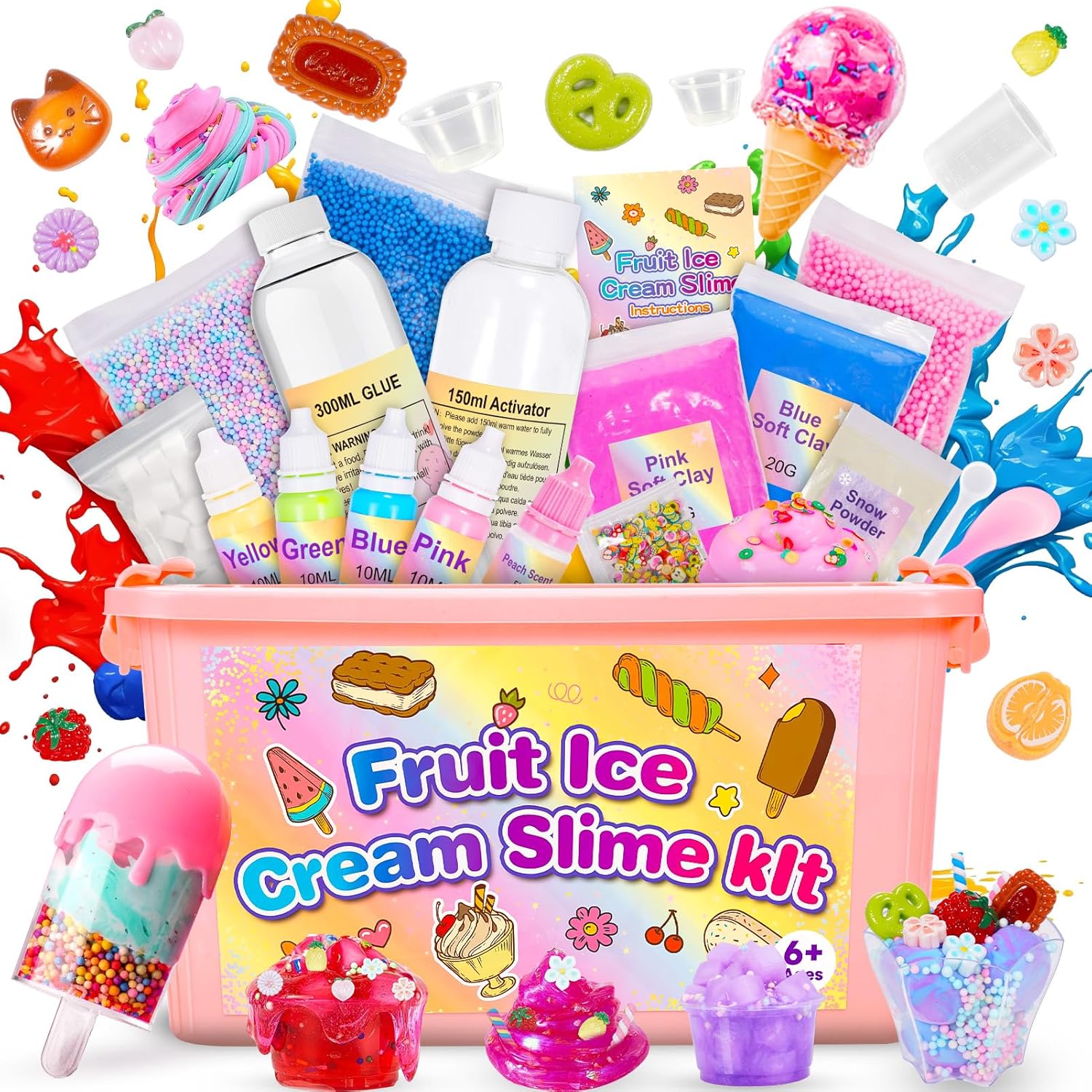 Adeokay Slime per Bambini Fruit Fluffy - immagine 1