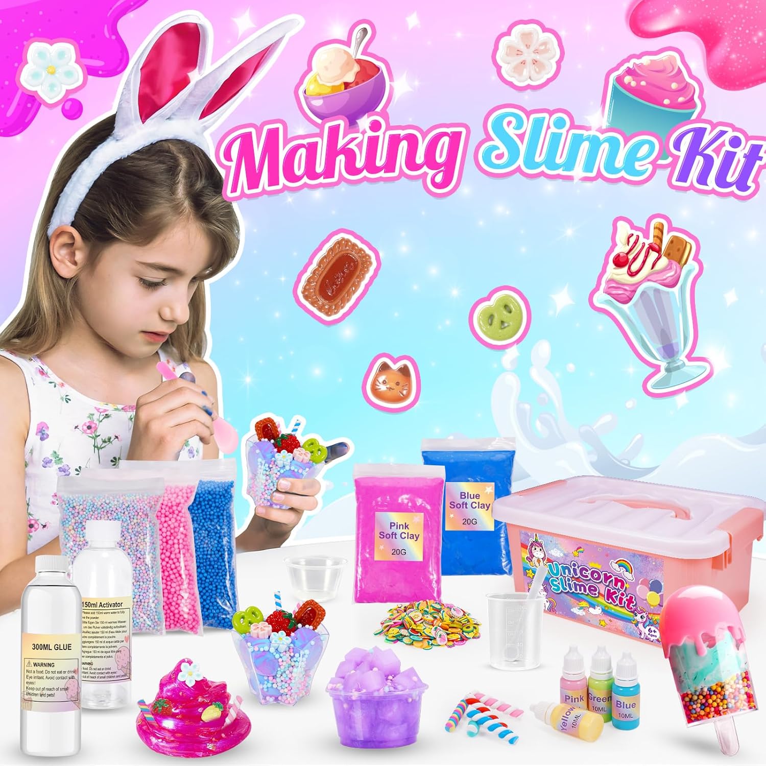 Adeokay Slime per Bambini Fruit Fluffy - immagine 4