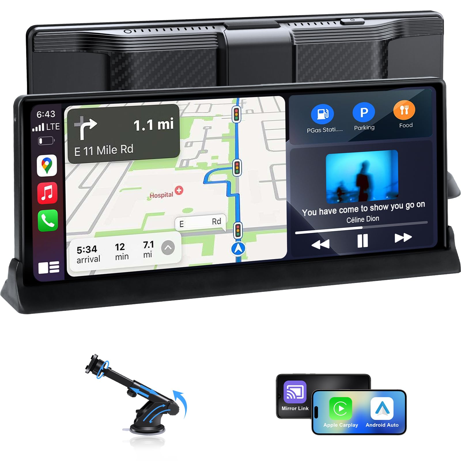 CarPlay Wireless Android Auto - Schermo Auto 10,26 Pollici