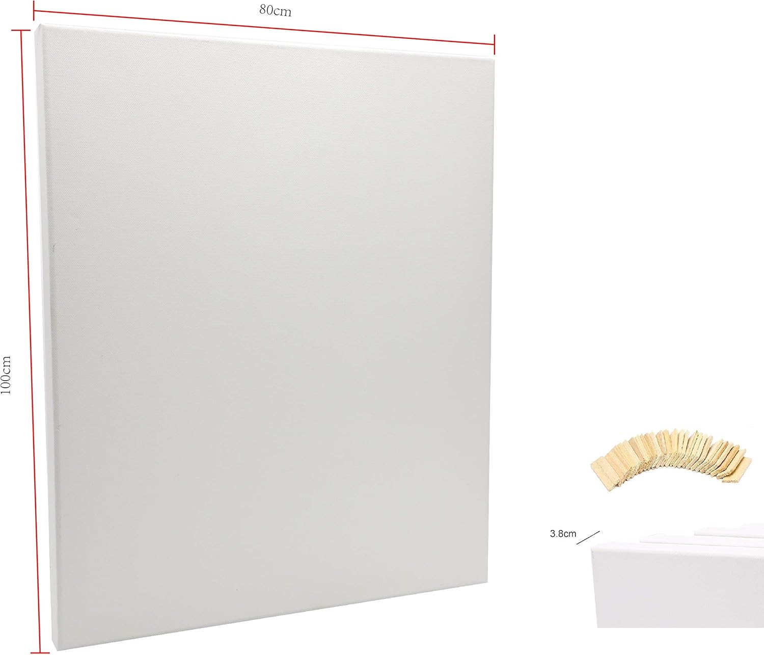 Exerz Tele Intelaiate 4 Pezzi 80x100cm Bordo Profondo - immagine 3