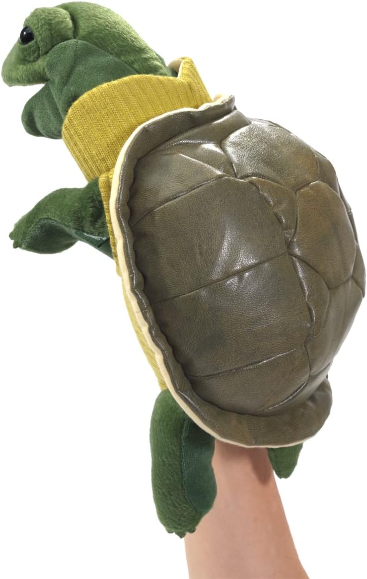 Folkmanis Turtleneck Turtle Hand Puppet - immagine 2