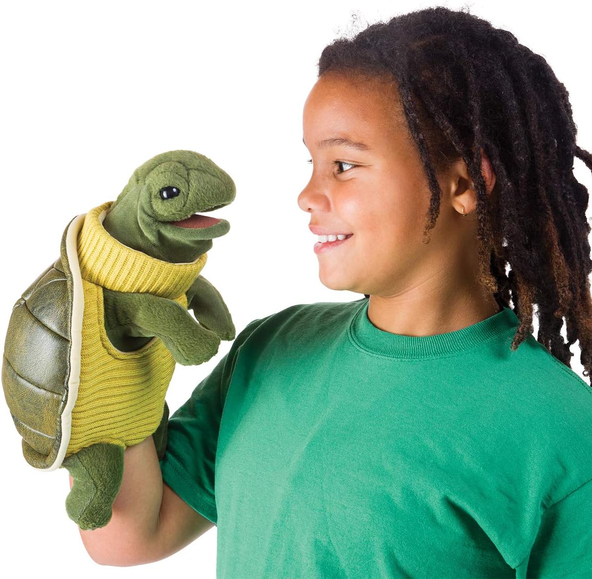 Folkmanis Turtleneck Turtle Hand Puppet - immagine 3