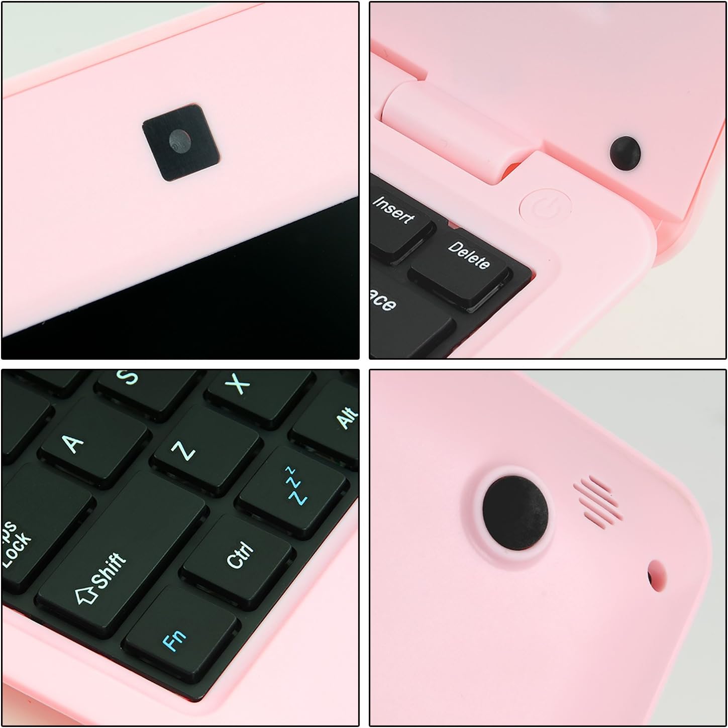 Computer Portatile Android 6.0 Quad Core 10 pollici, Rosa - immagine 4