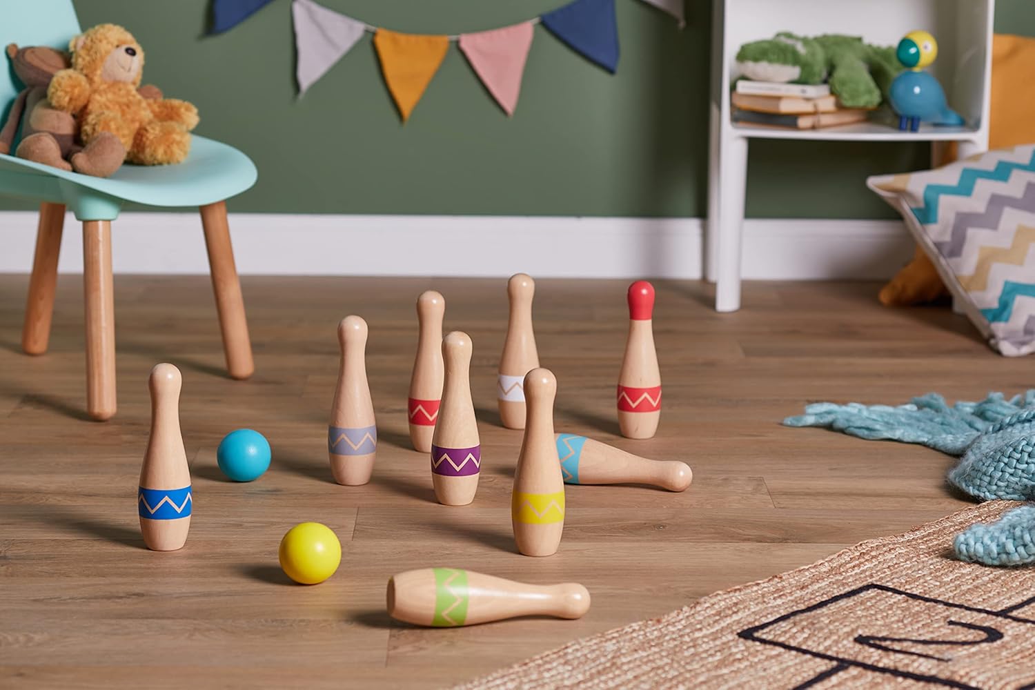 small foot Birilli Active in Legno con Sacchetto - immagine 9