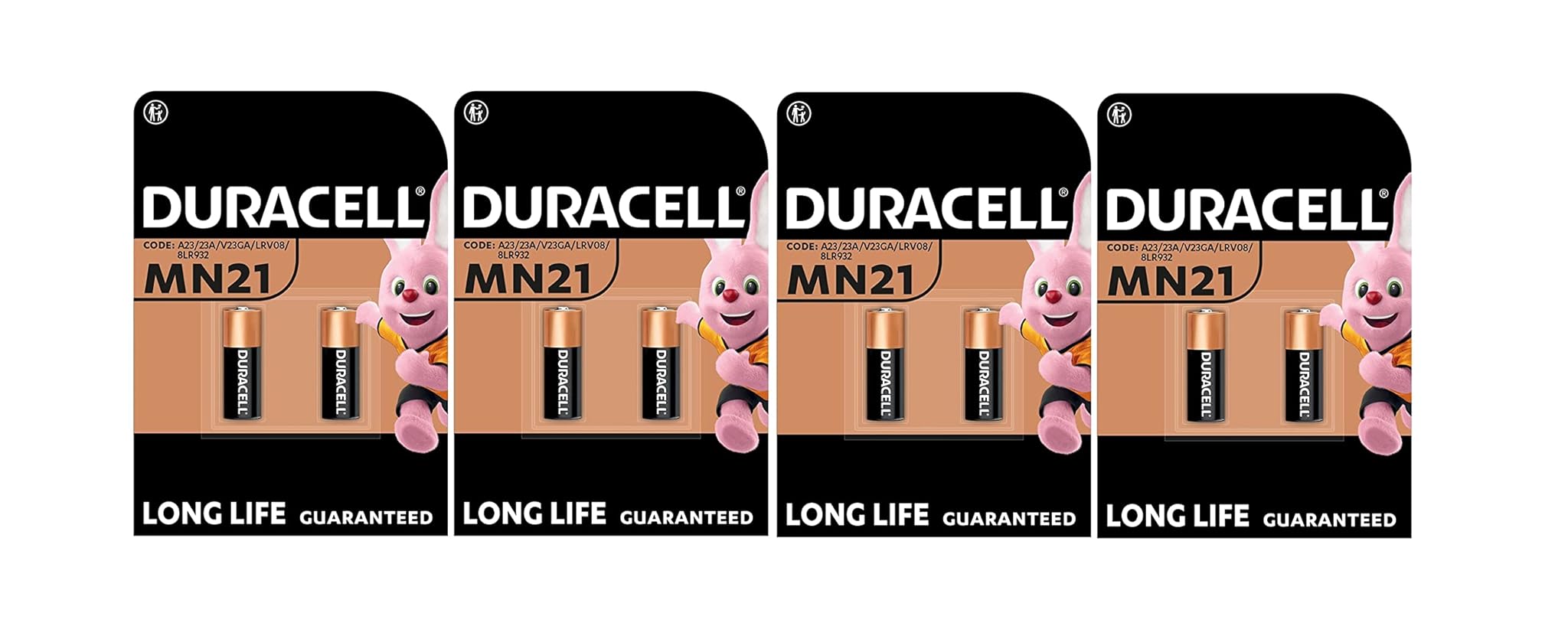 Duracell MN21 A23 23A - 8 Pile (4 Blister da 2)