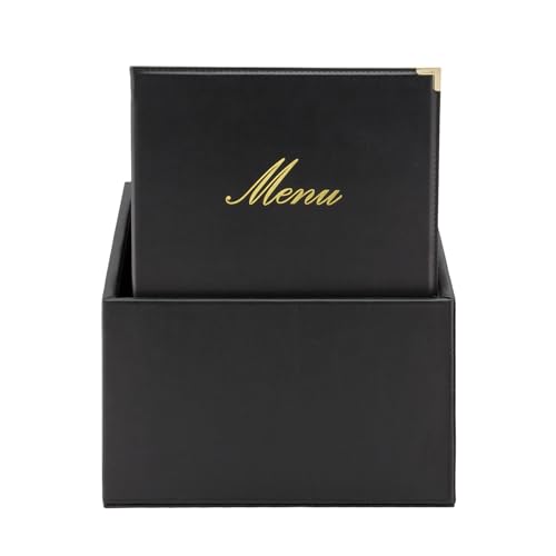 Securit Set 20 Porta Menu A4 Linea Classic, Nero