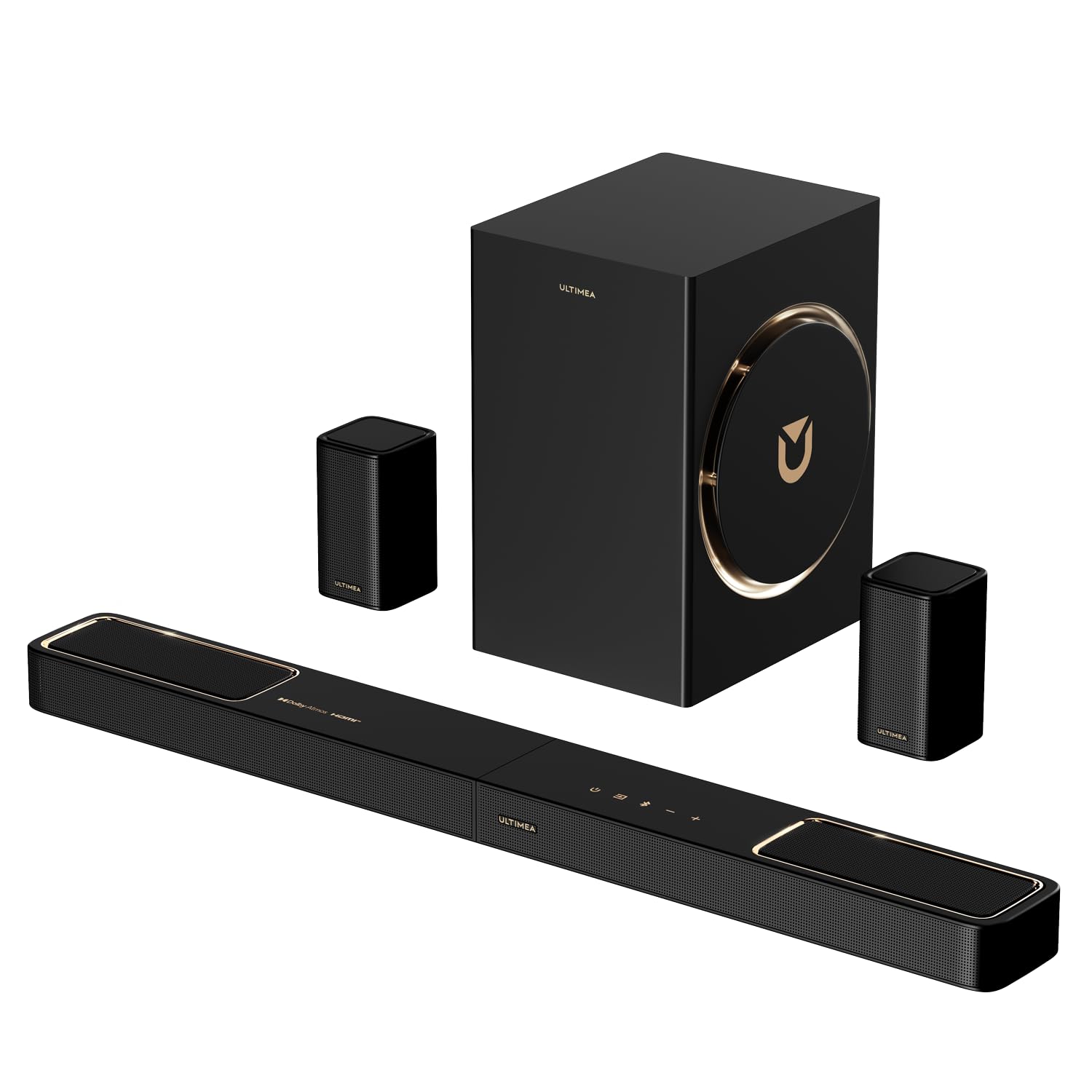 Ultimea 5.1.2 Soundbar Dolby Atmos con Subwoofer
