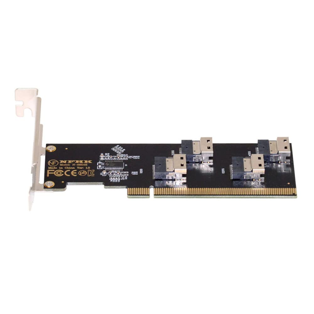 Nfhk Four Slimline SFF-8654 4X NVME a PCI-E Raid Card