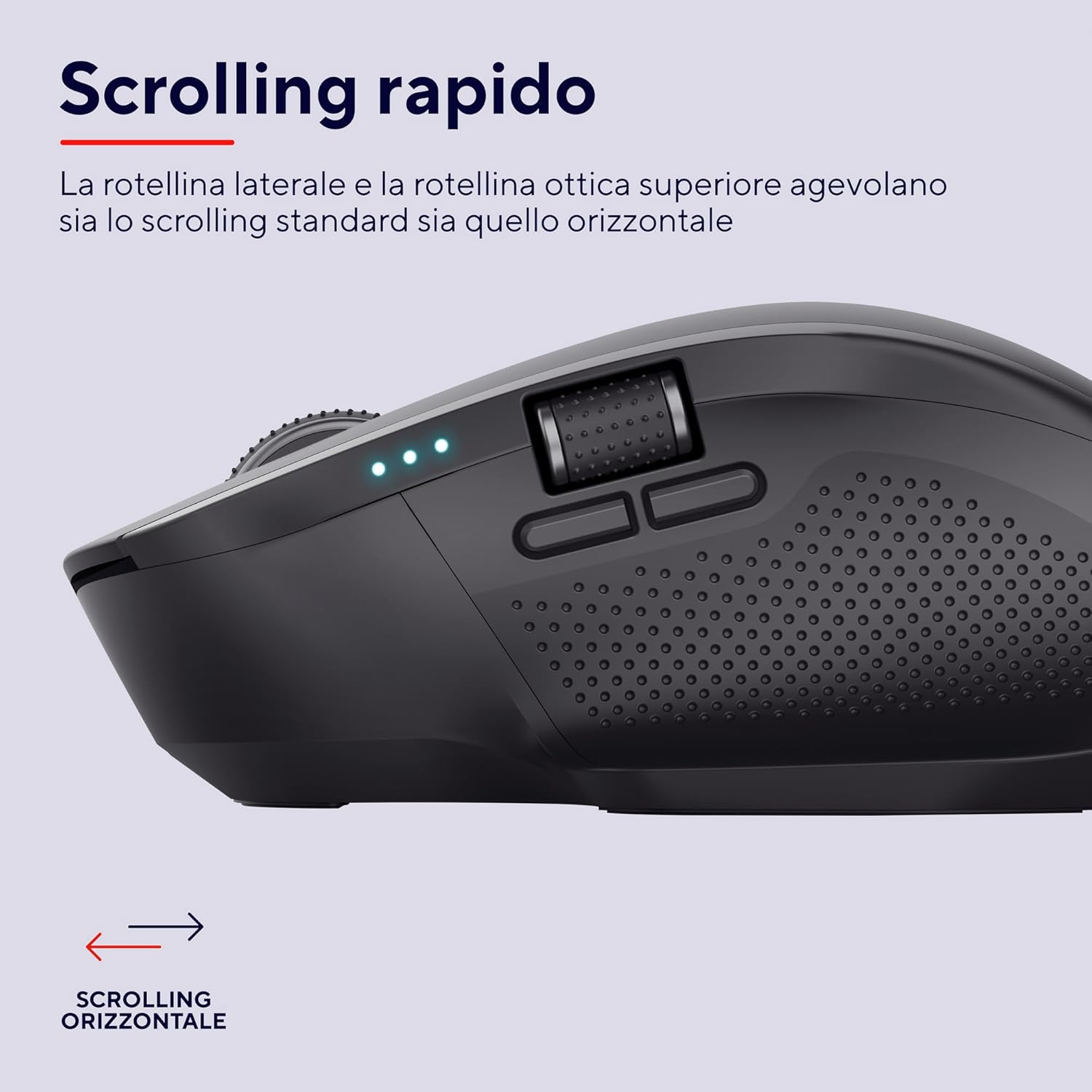 Trust Ozaa+ Mouse Wireless Bluetooth + 2.4GHz, Nero - immagine 6