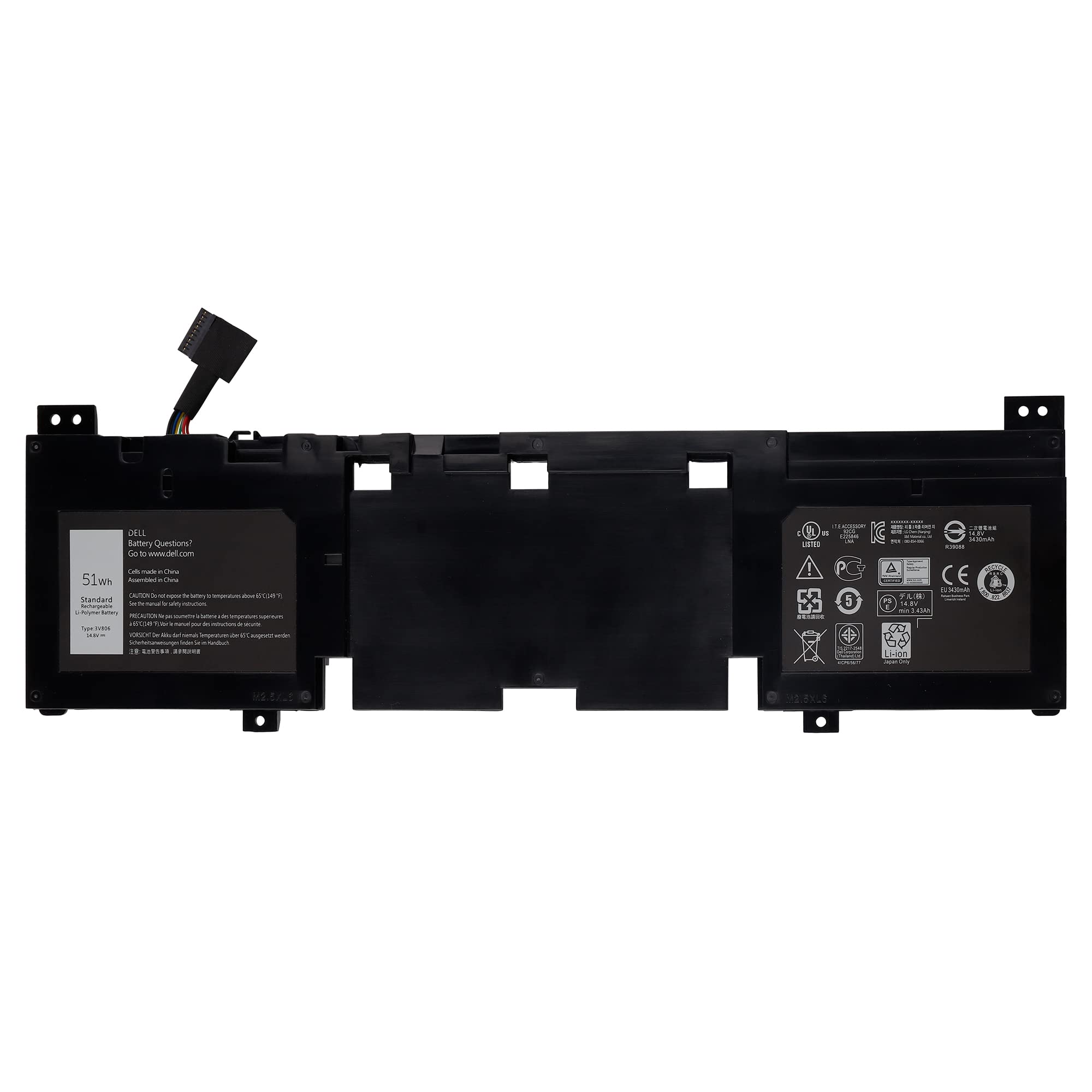 Swark Batteria per Laptop 3V806 N1WM4 2VMGK