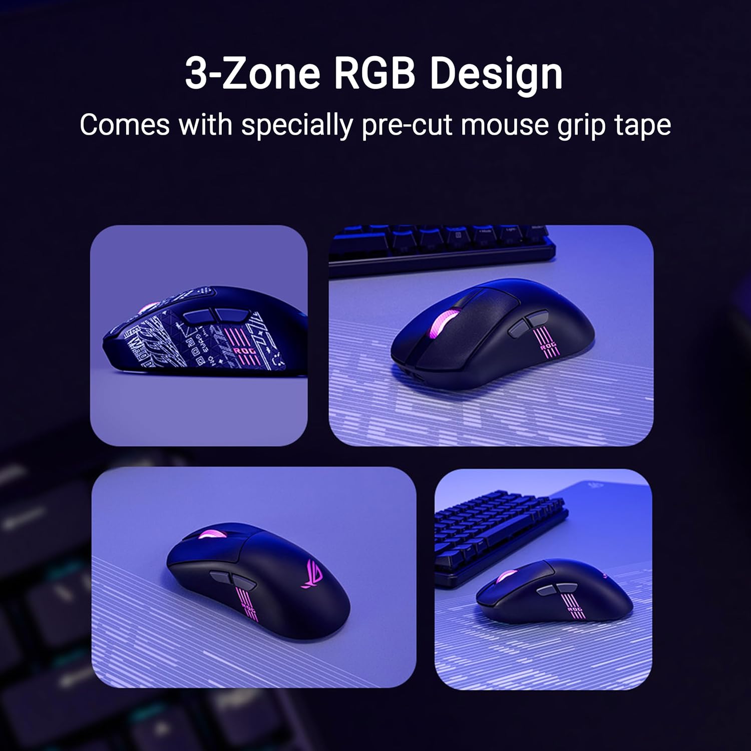 Asus ROG Keris II Origin Mouse Gaming Wireless 64g - immagine 3