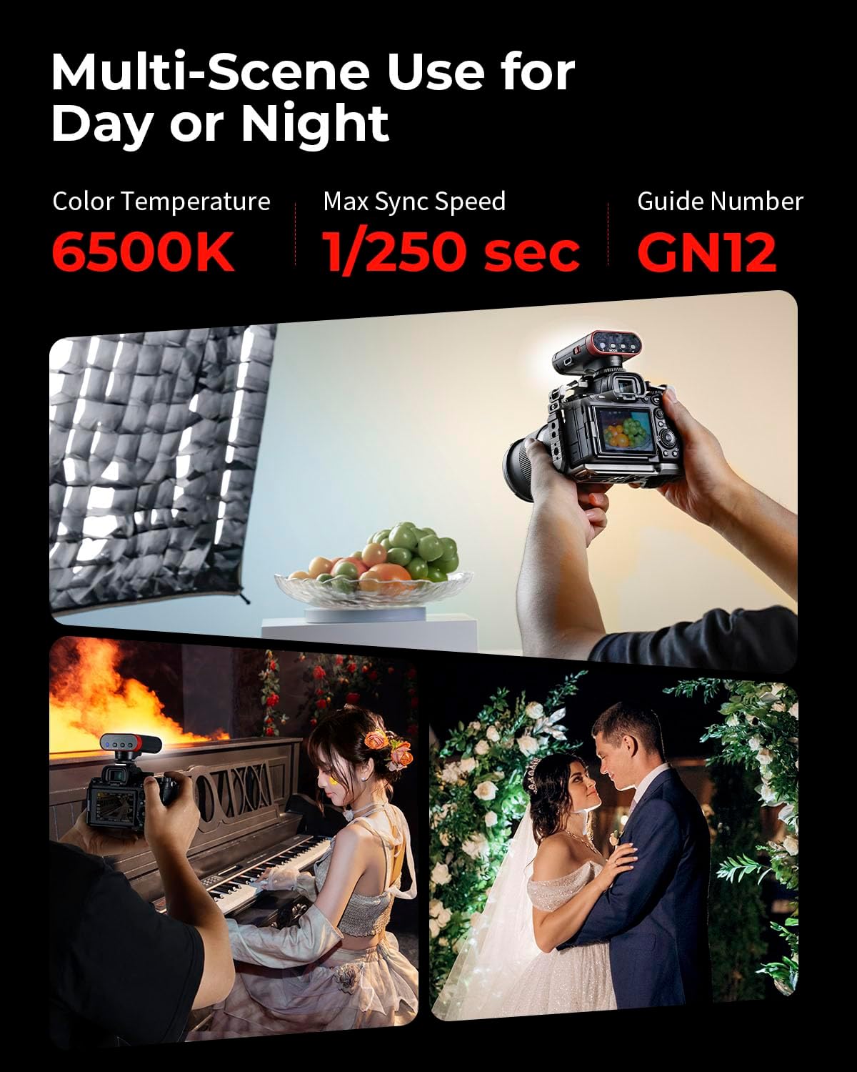 Smallrig RS20 Mini Speedlite Flash Portatile - immagine 7