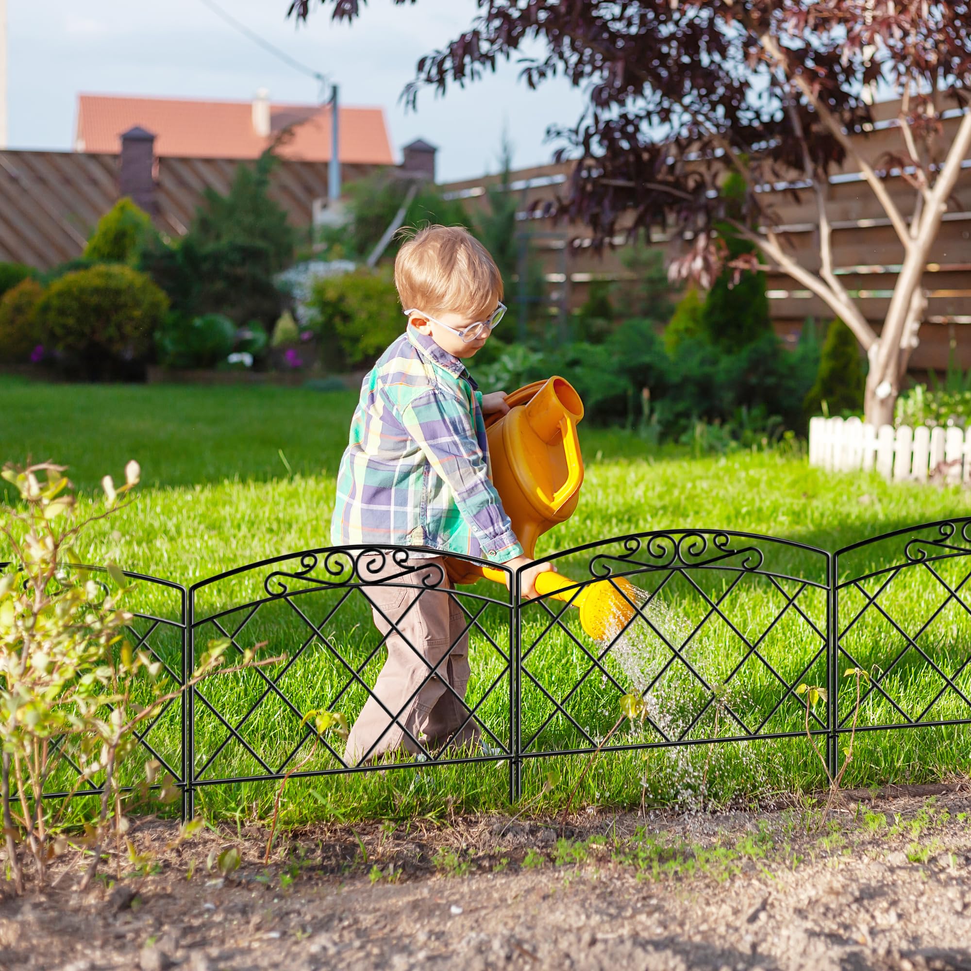 Arifaro Recinzione da Giardino 61x56 cm (5 pannelli)