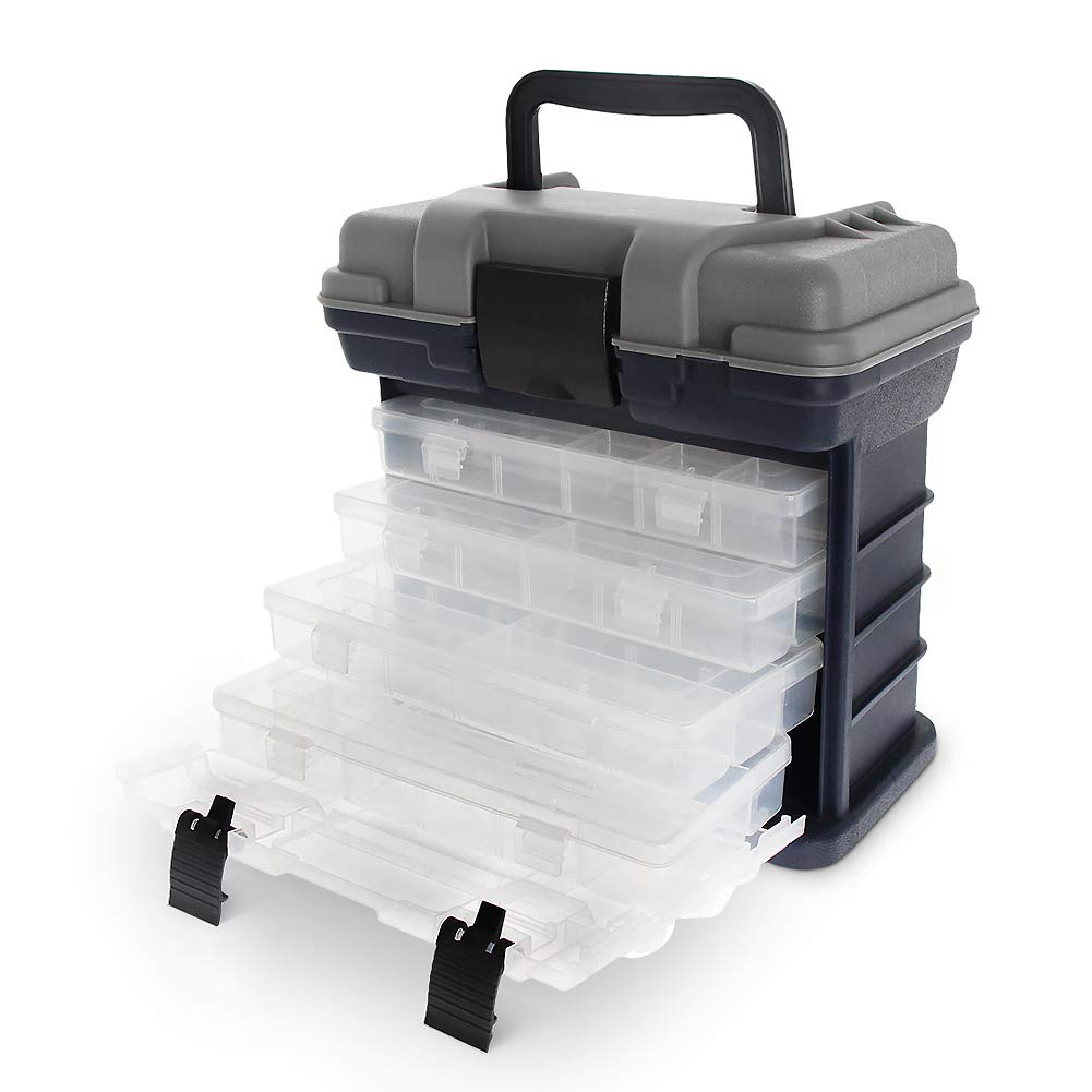 Pesca Grätekoffer 4 box di custodia per attrezzatura da pesca