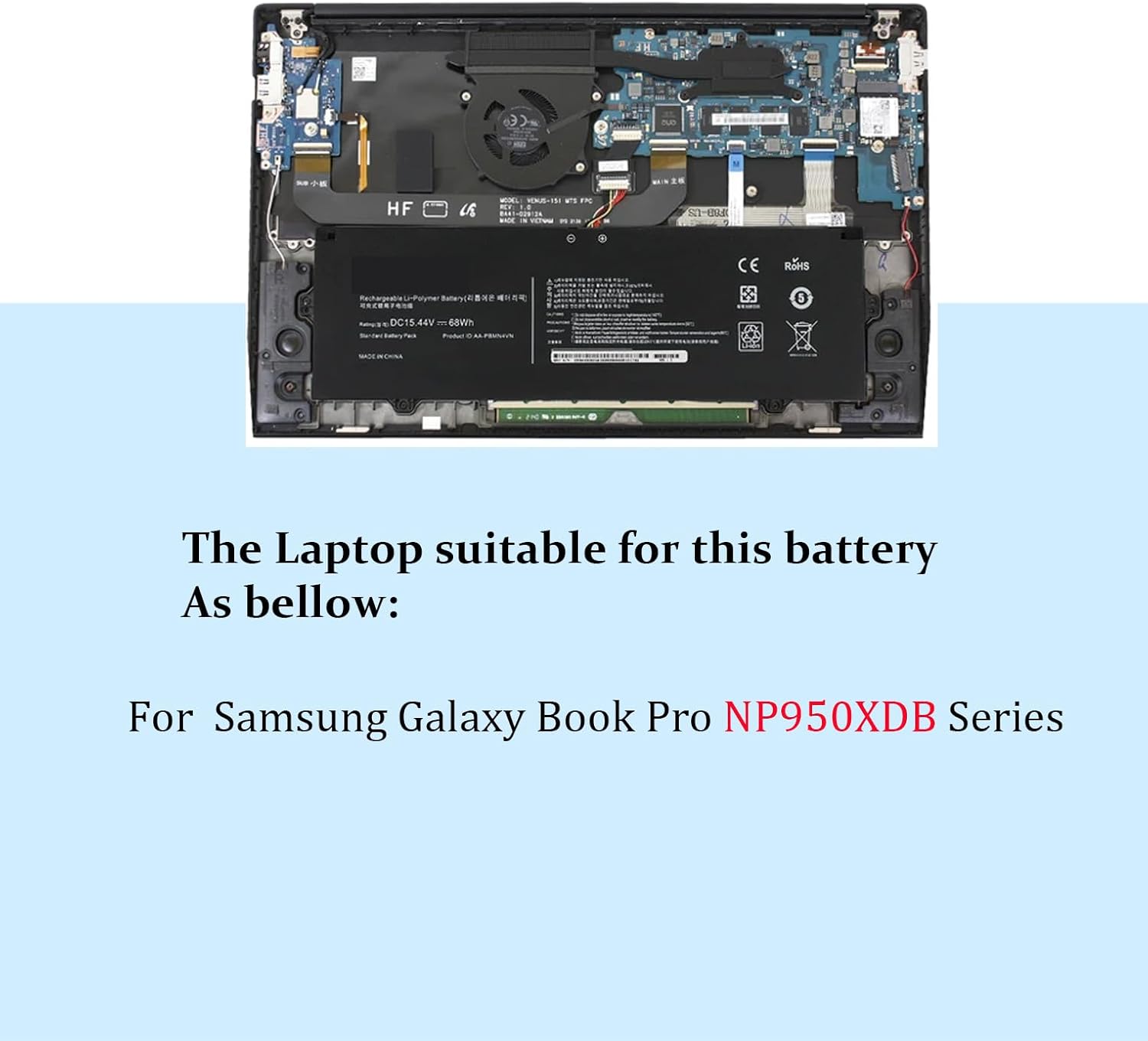 BLESYS AA-PBMN4VN - Batteria per Samsung Galaxy Book Pro NP950XDB Series - immagine 3