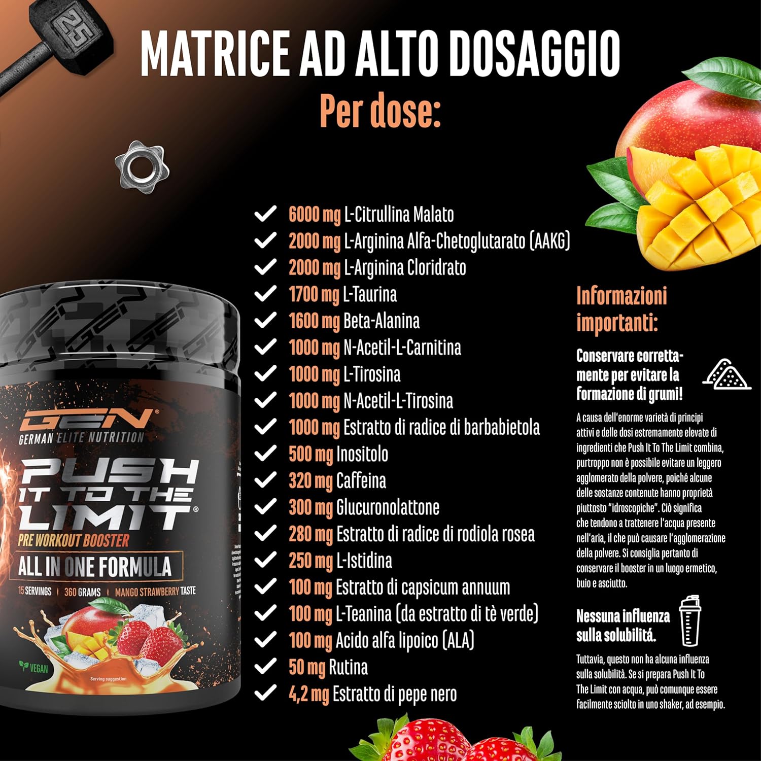 Push it to the Limit - Pre-Allenamento 360g - immagine 2