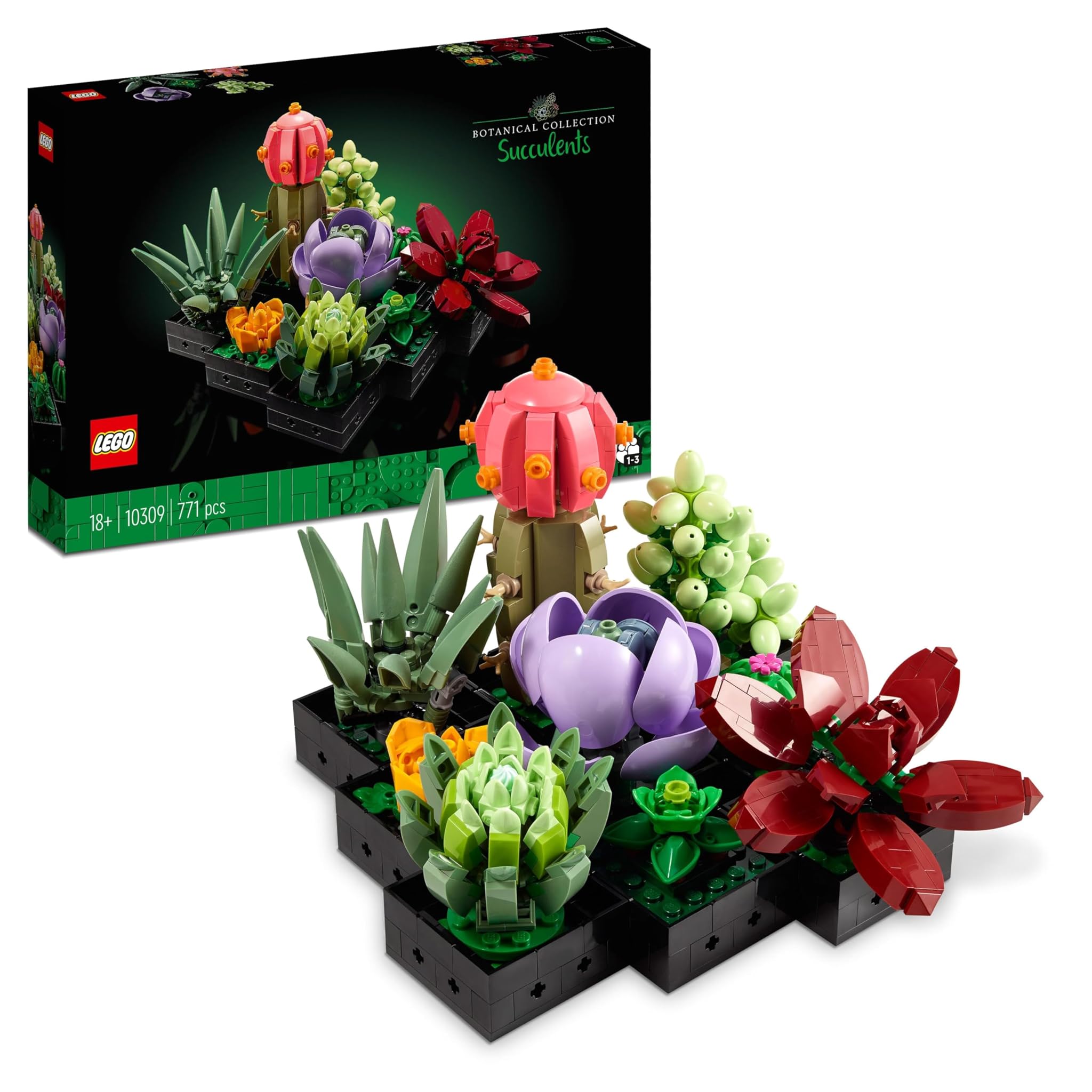 Lego Botanicals Piante Grasse Artificiali - 9 Piante