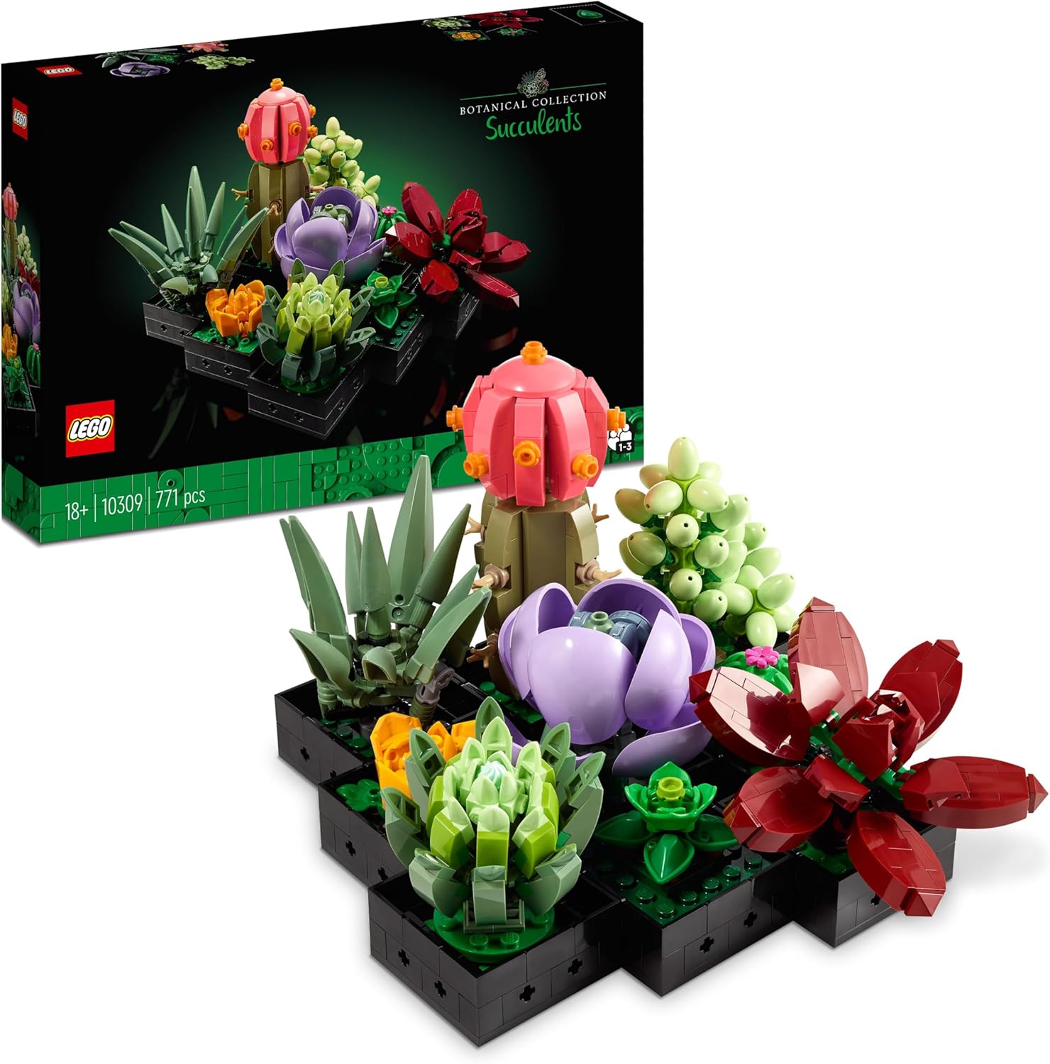 Lego Botanicals Piante Grasse Artificiali - 9 Piante - immagine 1