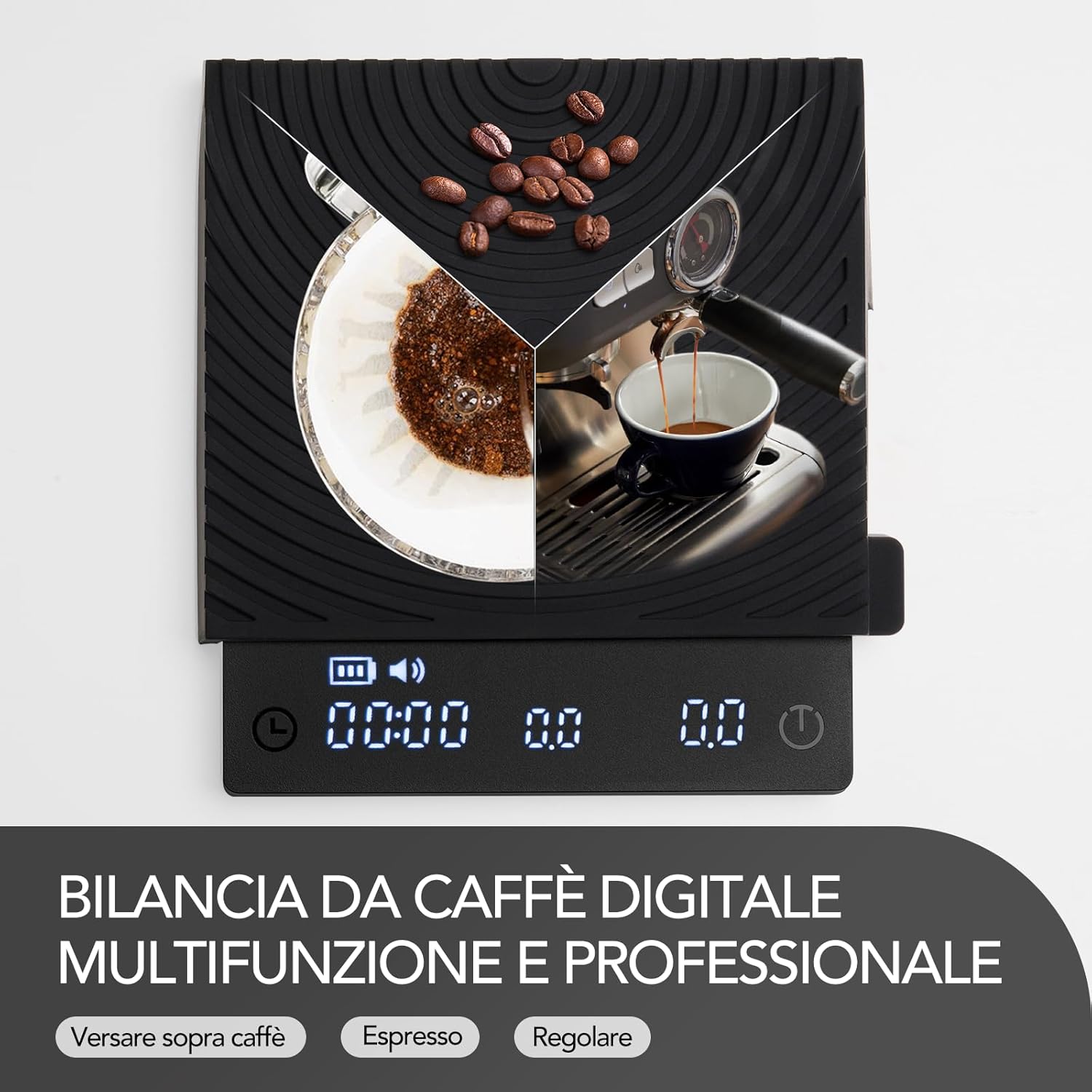 Timemore Mini Bilancia da Cucina Digitale con Timer 2000g - immagine 3