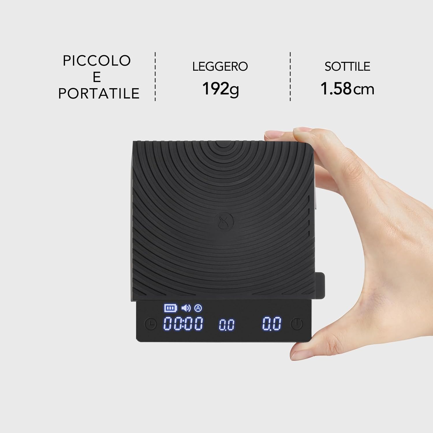 Timemore Mini Bilancia da Cucina Digitale con Timer 2000g - immagine 6